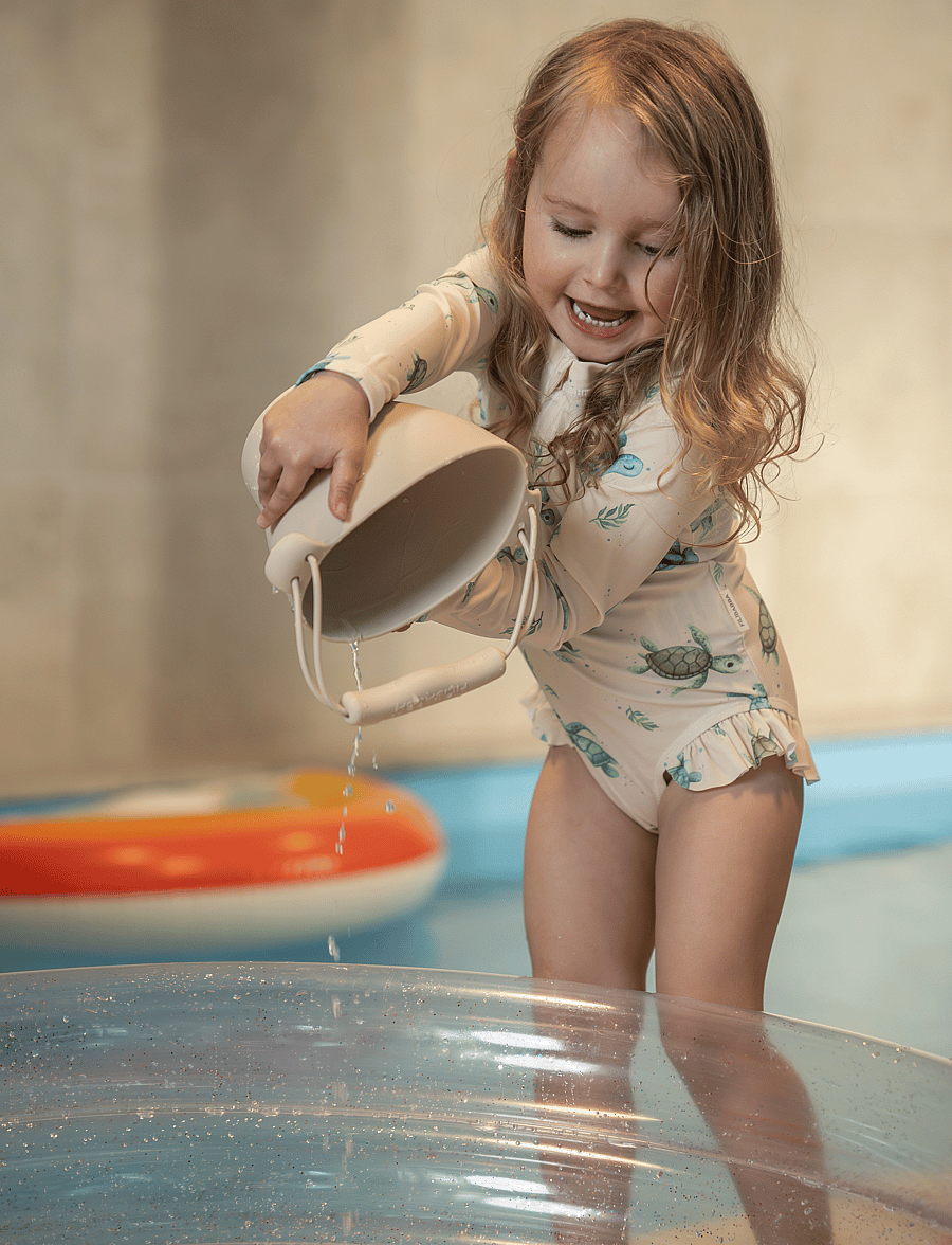 Filibabba - Vilje – UV-dragt LS 1-2 år – First Swim - badeanzüge - beige - 4