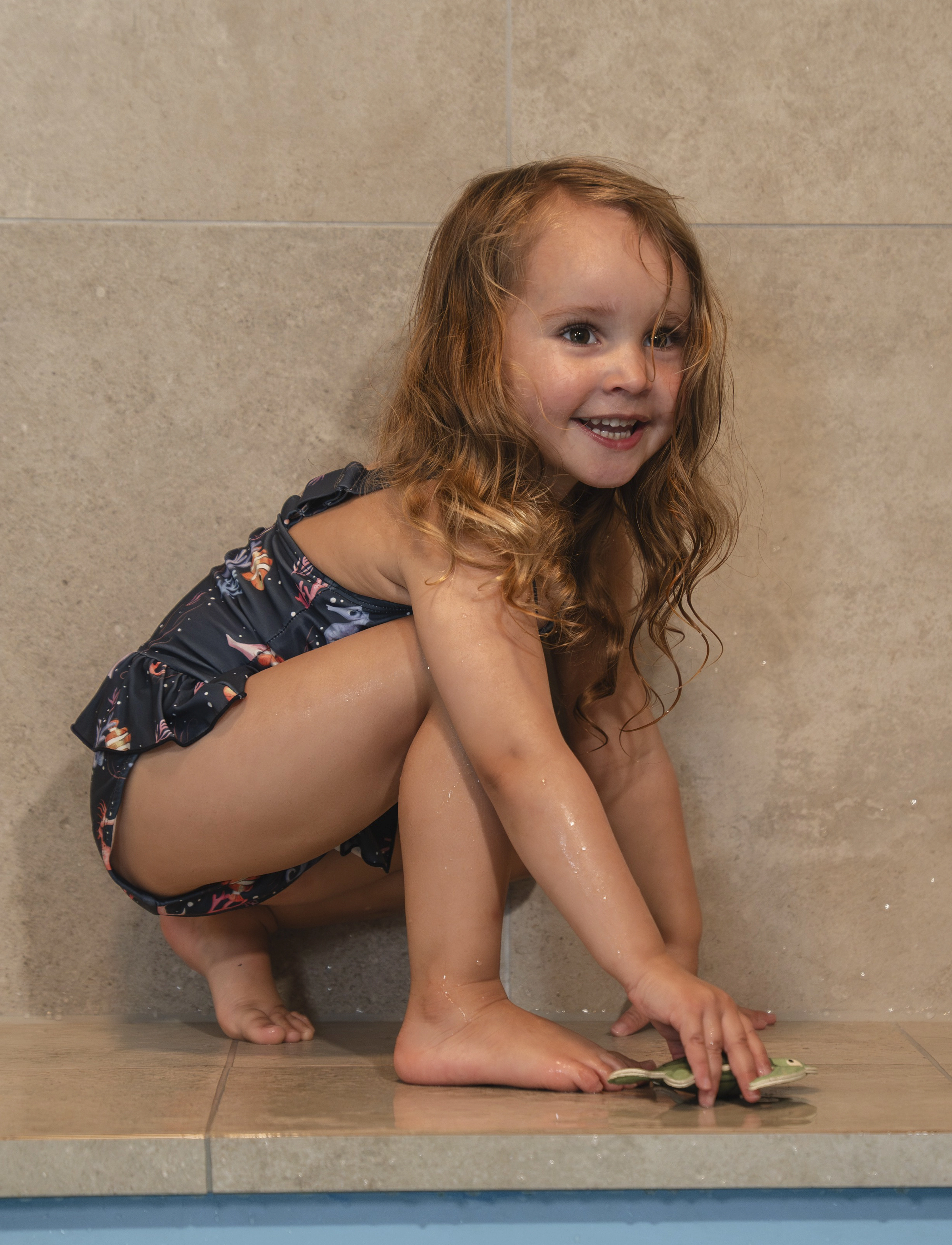 Filibabba - Eva – Badedragt 1-2 år – Rainbow Reef - badedragter - blue - 4
