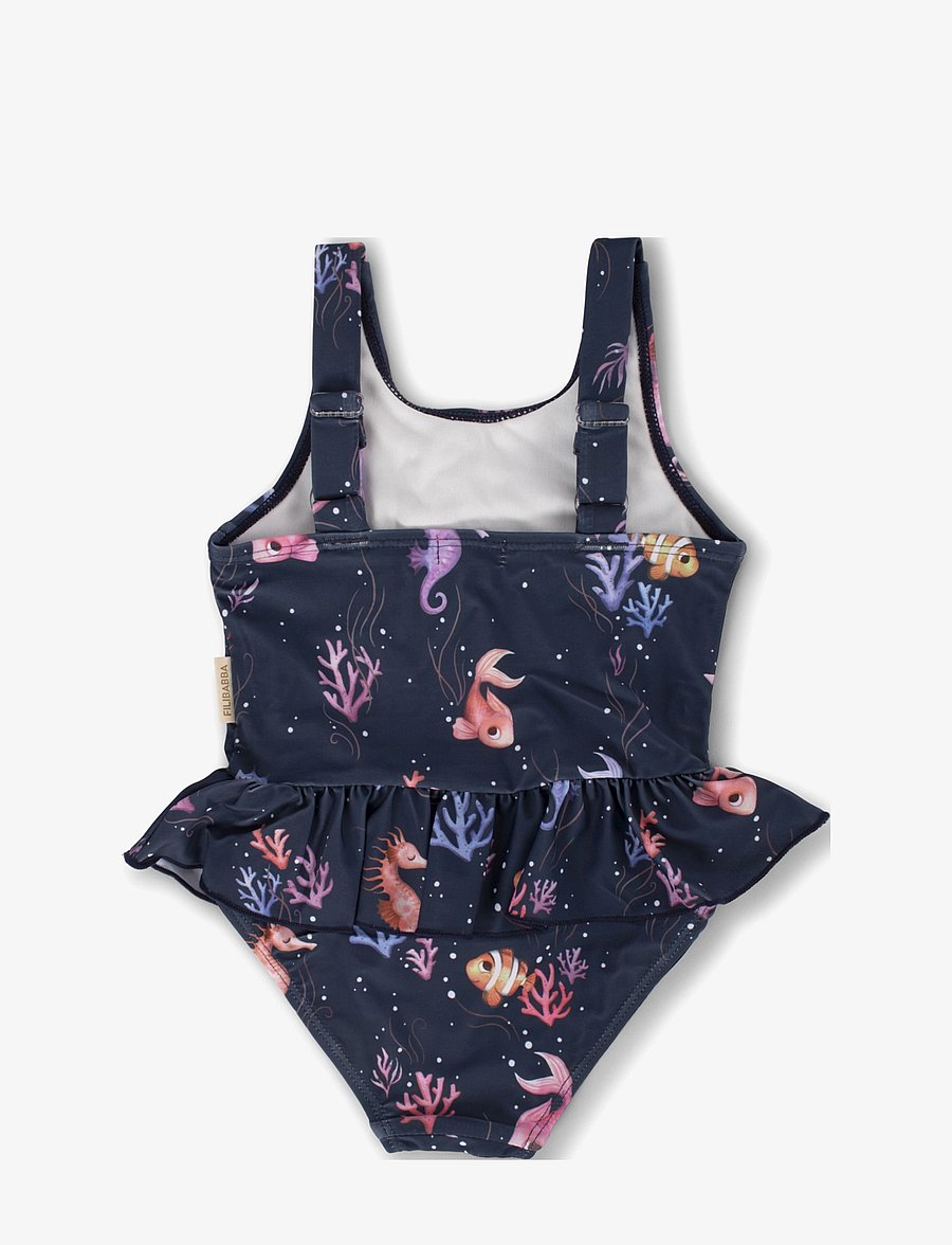 Filibabba - Eva – Badedragt 1-2 år – Rainbow Reef - badeanzüge - blue - 2
