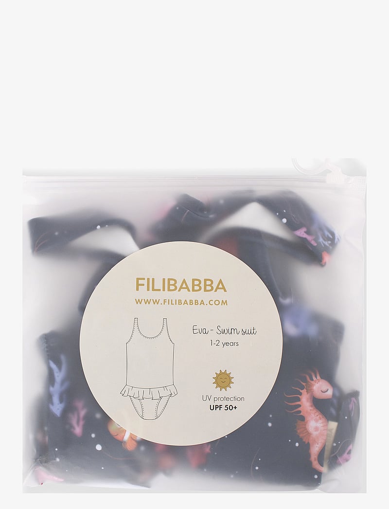 Filibabba - Eva – Badedragt 1-2 år – Rainbow Reef - badeanzüge - blue - 3
