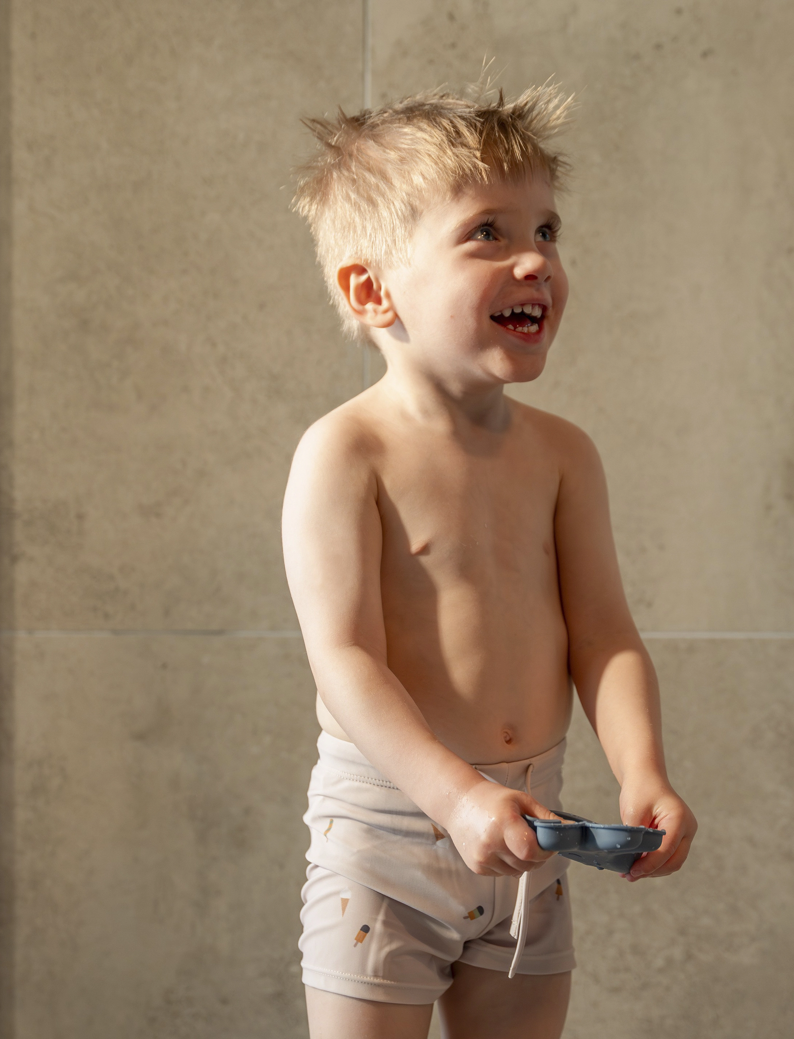 Filibabba Orla – Badeshorts 1-2 År – Cool Summer, 80-92, Pink, Badetøj > Badeshorts, Børn