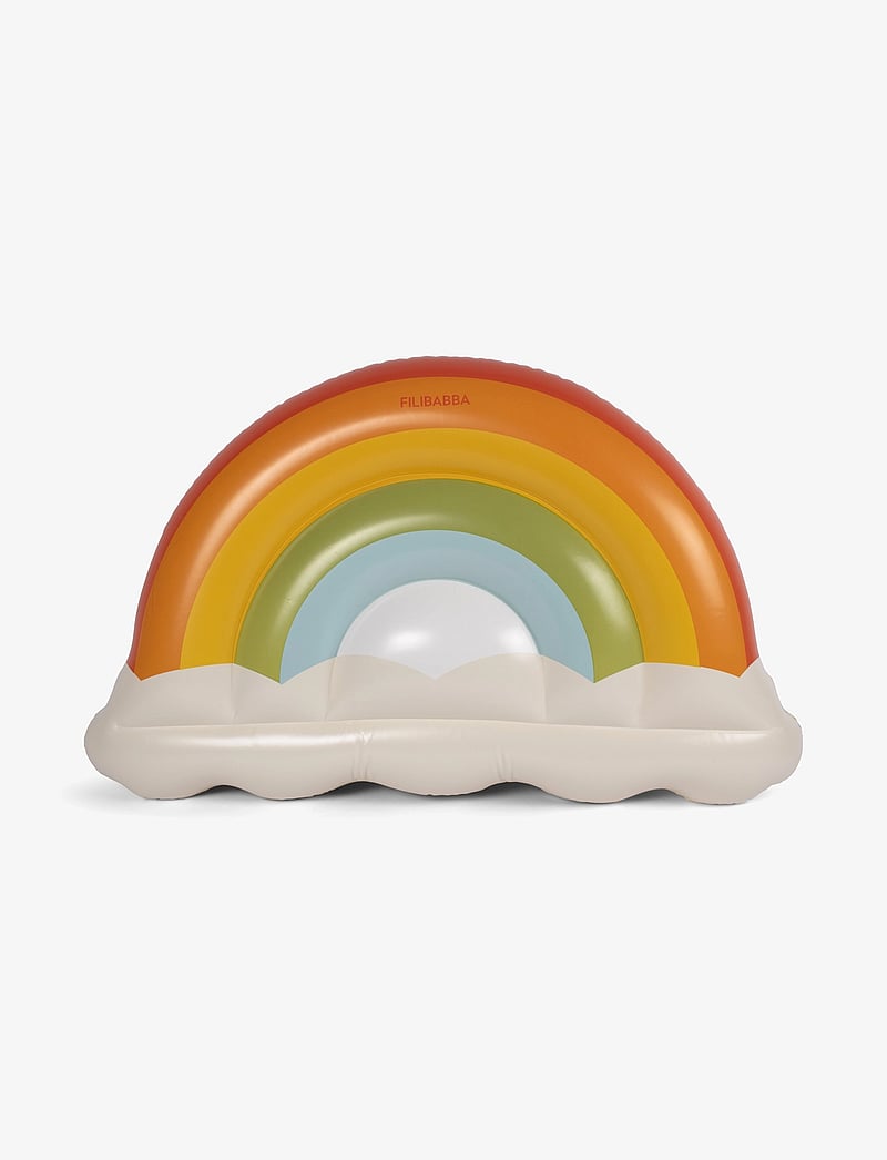 Filibabba - Bademadras - Farverig regnbue - schwimmringe & luftmatratzen - multicolor - 0