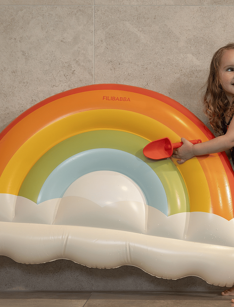 Filibabba - Bademadras - Farverig regnbue - schwimmringe & luftmatratzen - multicolor - 2