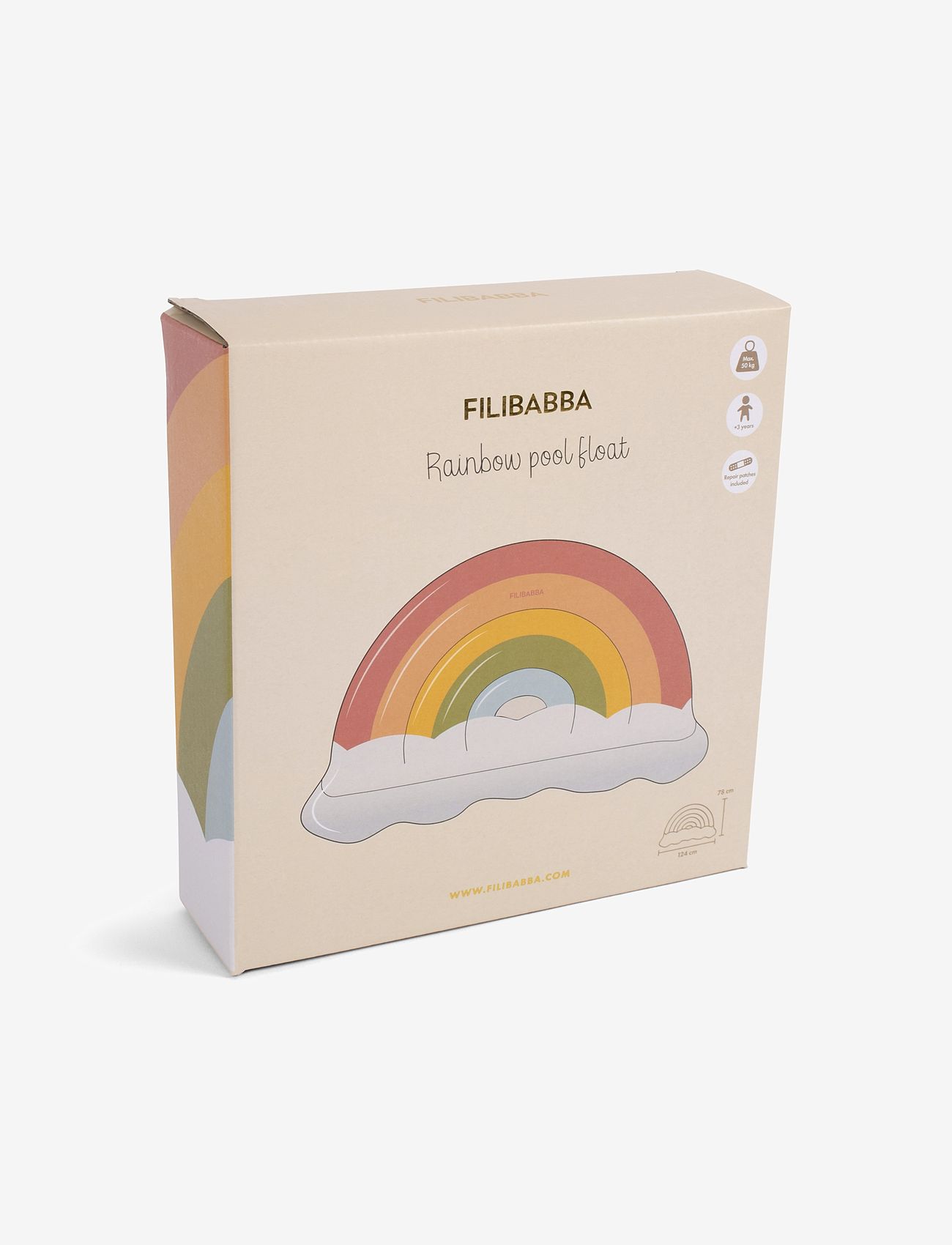 Filibabba - Bademadras - Farverig regnbue - schwimmringe & luftmatratzen - multicolor - 1