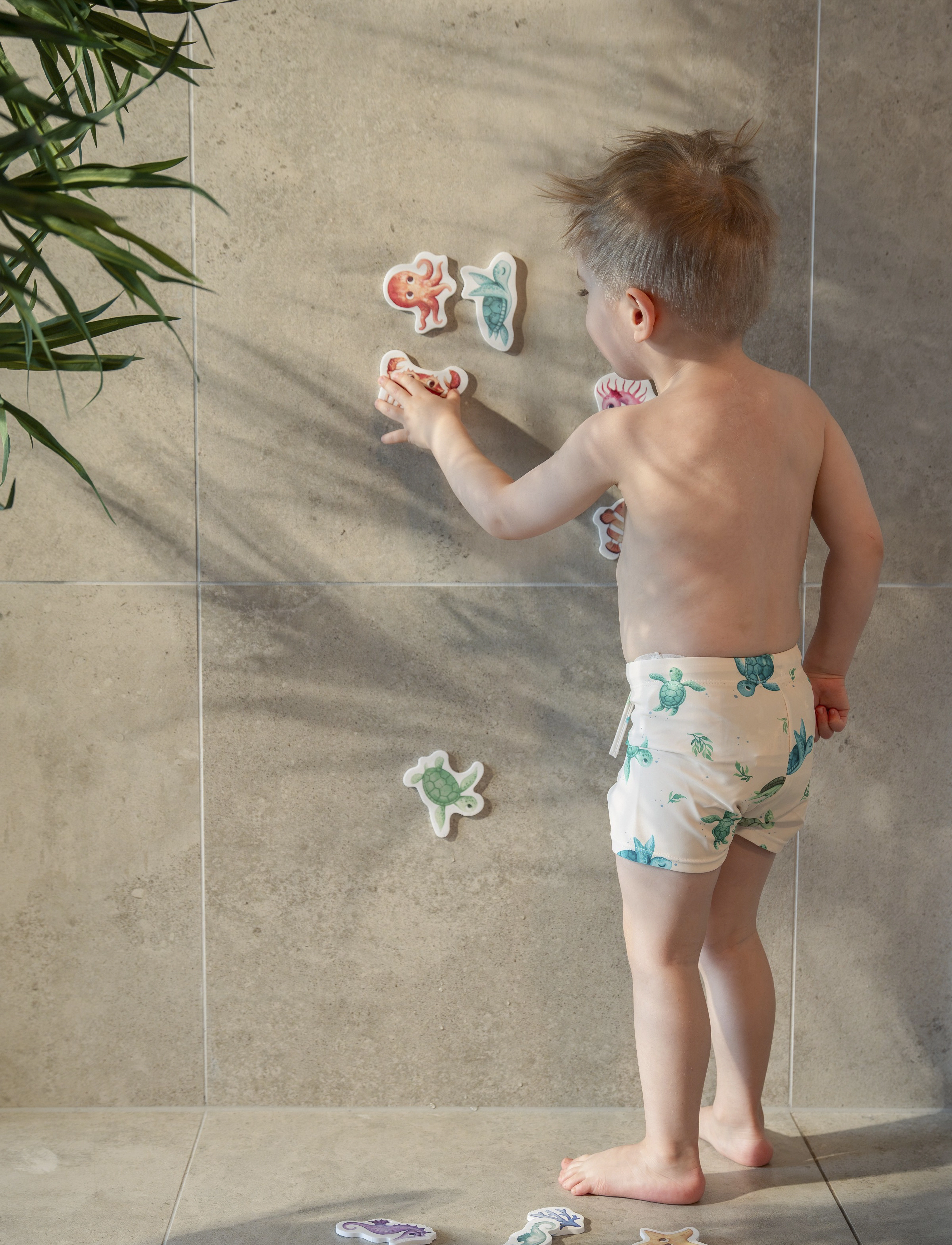Filibabba - Orla – Badeshorts 3-4 år – First Swim - badebukser - beige - 5