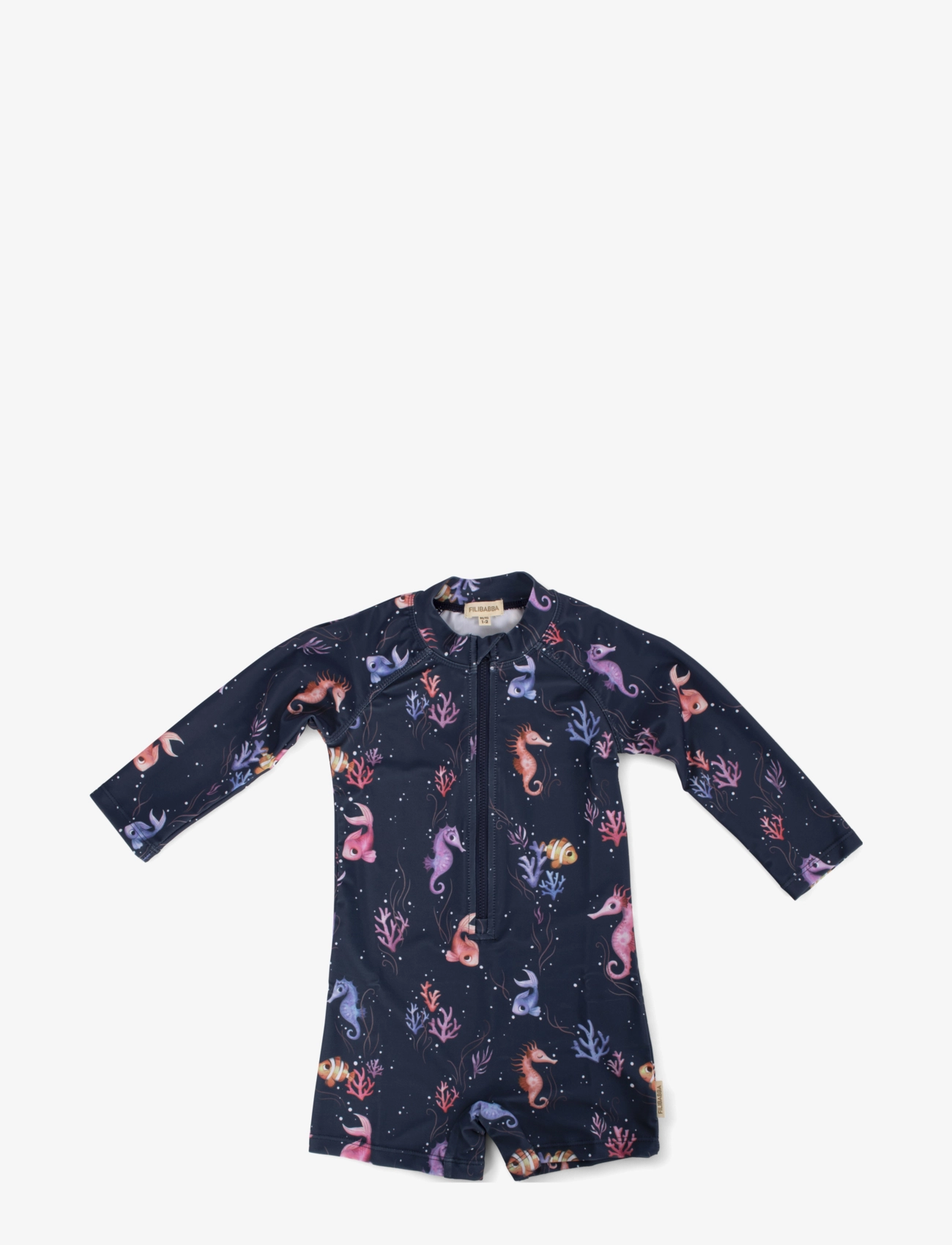 Filibabba Villads – UV-dragt LS 3-4 år – Rainbow Reef - Badkläder - BLUE / navy