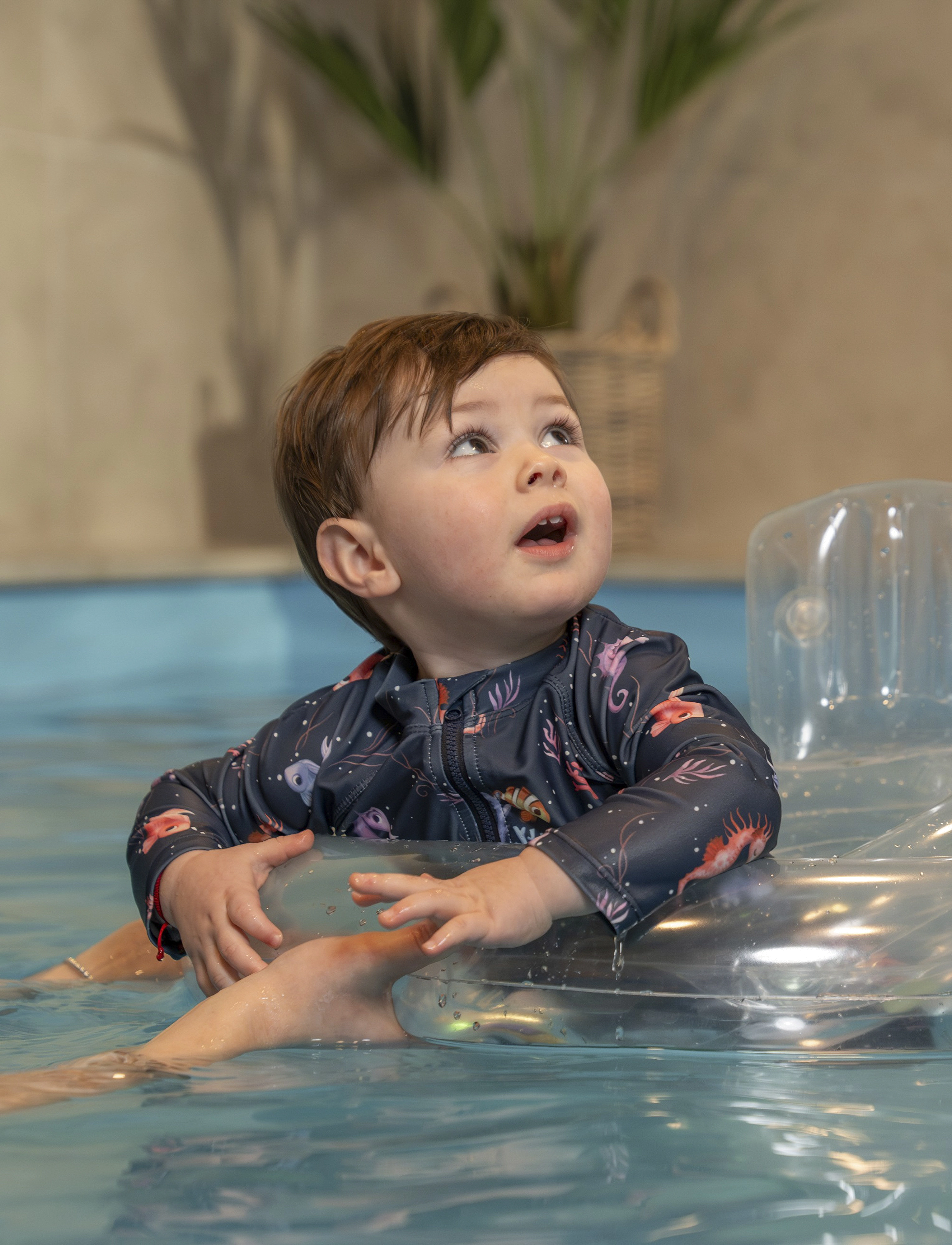 Filibabba Villads – UV-dragt LS 3-4 år – Rainbow Reef - Badeanzüge - BLUE / navy