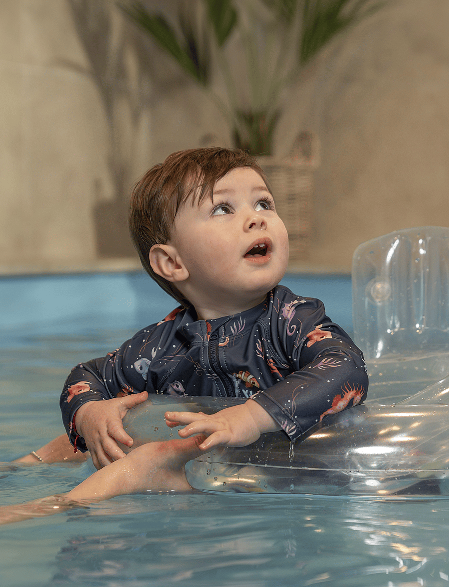 Filibabba - Villads – UV-dragt LS 3-4 år – Rainbow Reef - badeanzüge - blue - 0