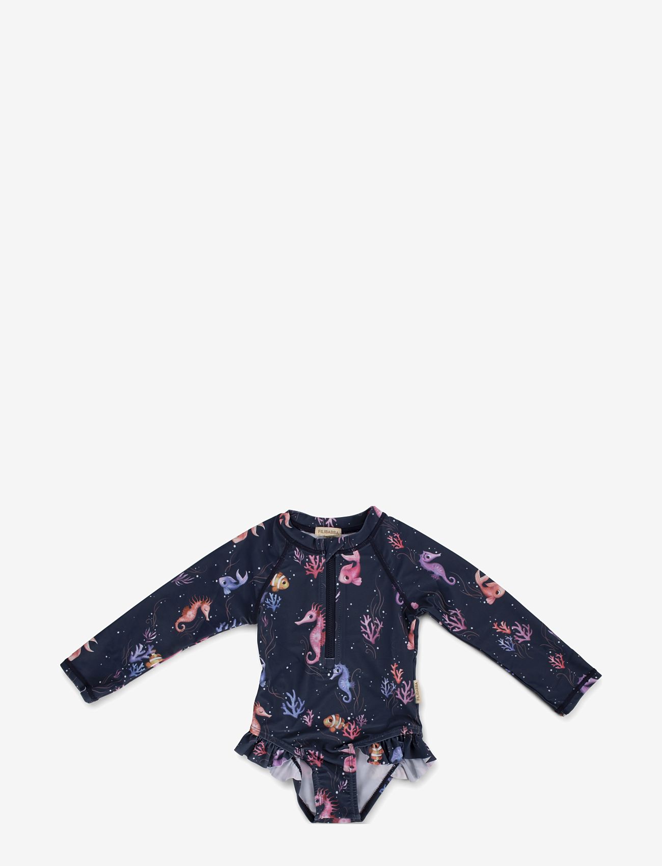 Filibabba - Vilje – UV-dragt LS 3-4 år – Rainbow Reef - baddräkter - blue - 1