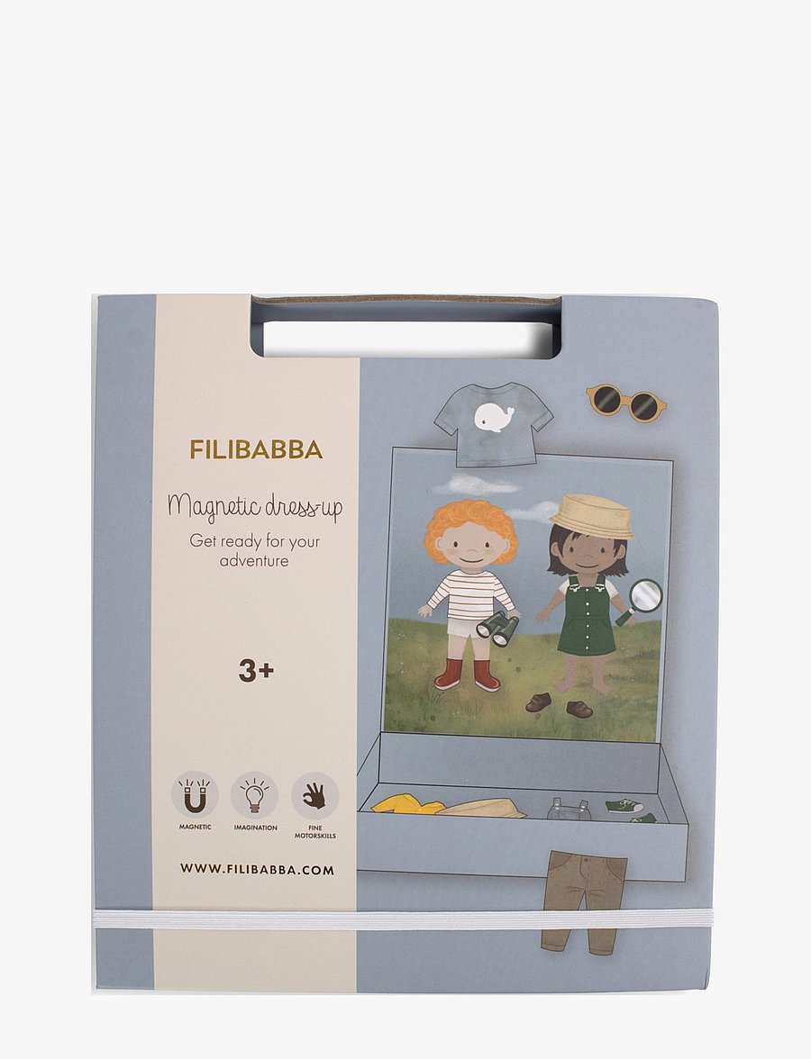 Filibabba - Magnetisk påklædningsdukke - Klar til dit eventyr - pädagogische spiele - multicoloure - 2