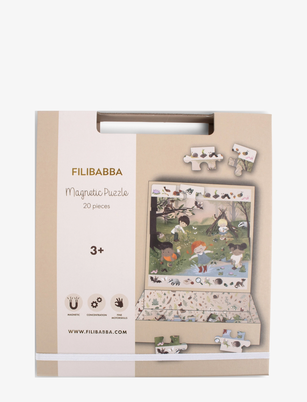 Filibabba - Magnetisk spil - Puslespil "Eventyr i skoven" - pussel - multicoloure - 2