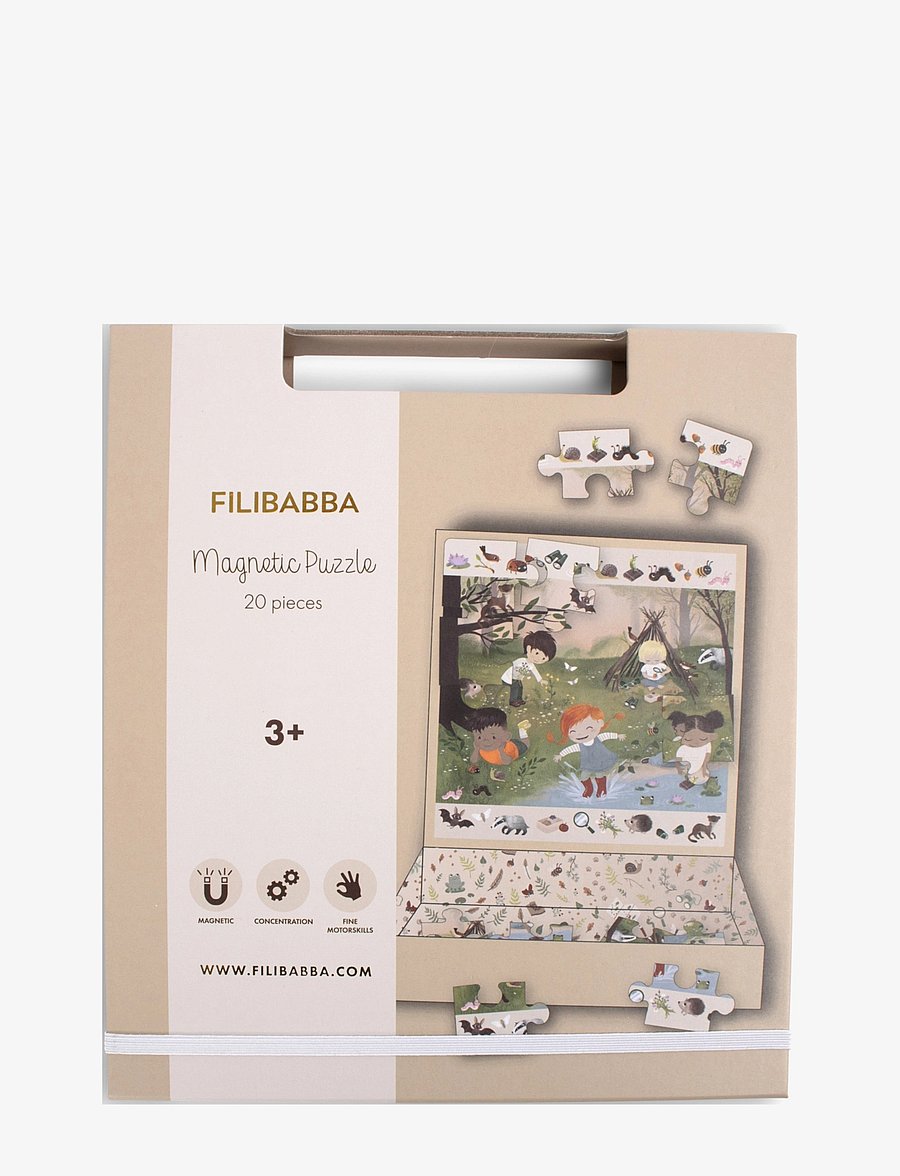 Filibabba - Magnetisk spil - Puslespil "Eventyr i skoven" - holzpuzzle - multicoloure - 2
