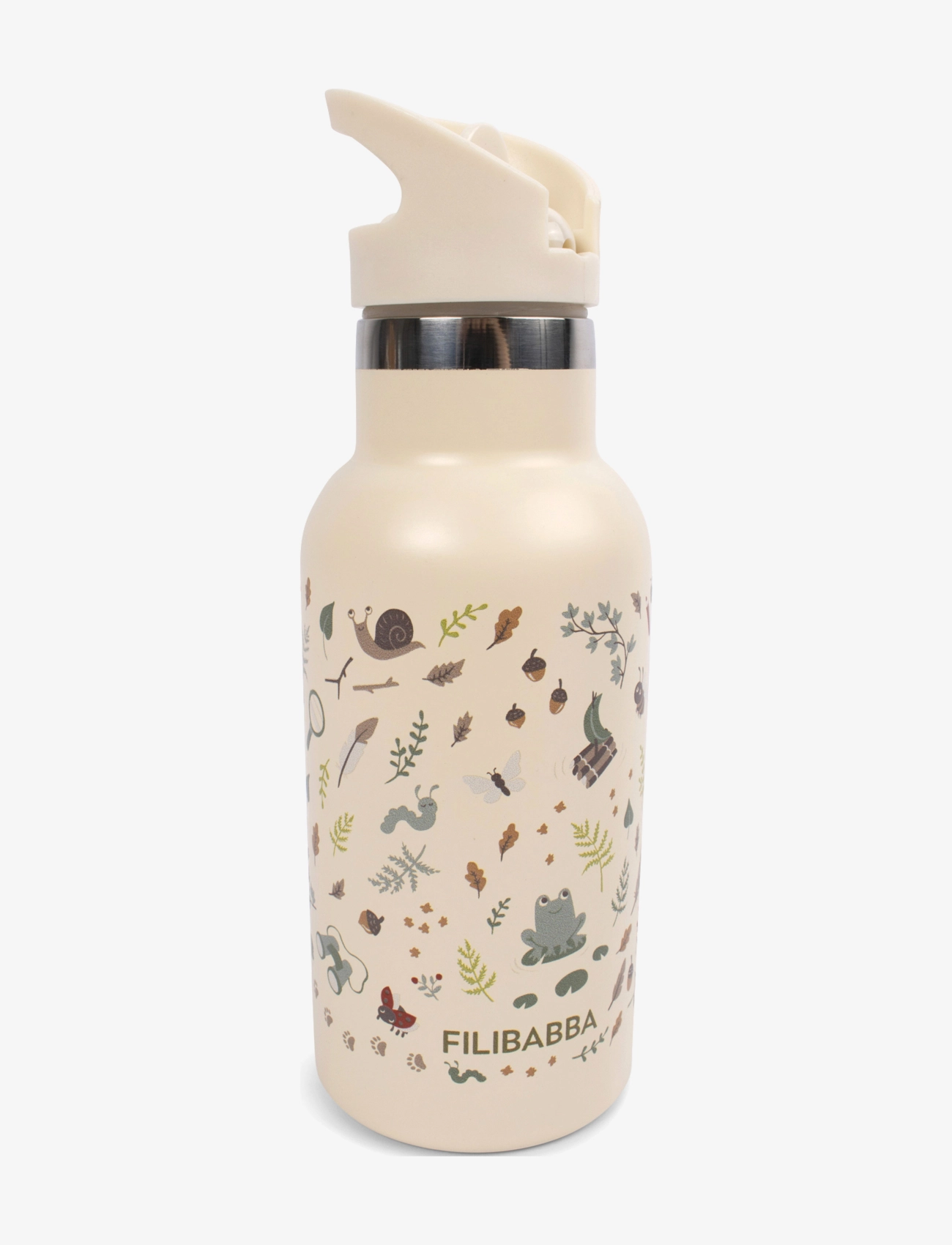 Filibabba Drikkeflaske i rustfrit stål - Little Wonders - 4 for 3 - WHITE / white