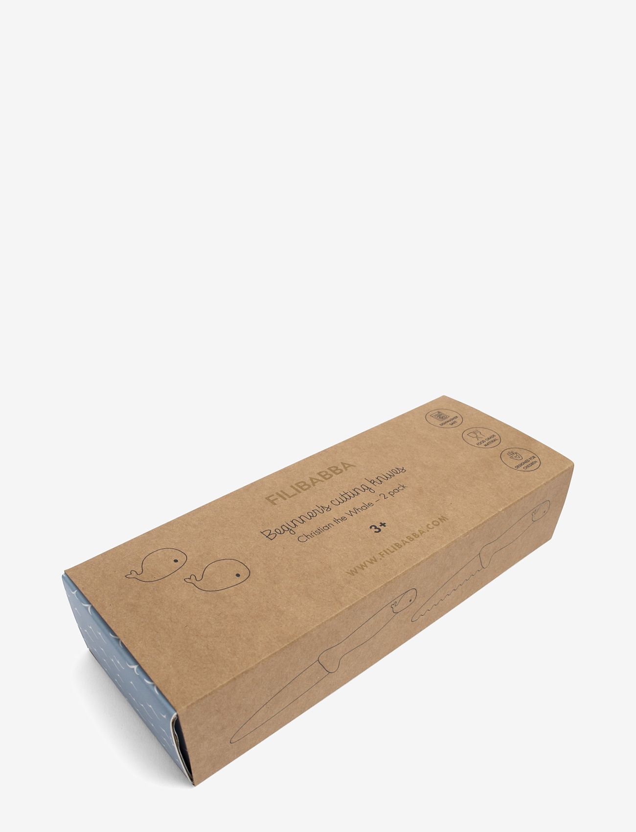 Filibabba - Knivsæt til børn - 2-pak - Warm Grey + Rose - multicoloure - 2