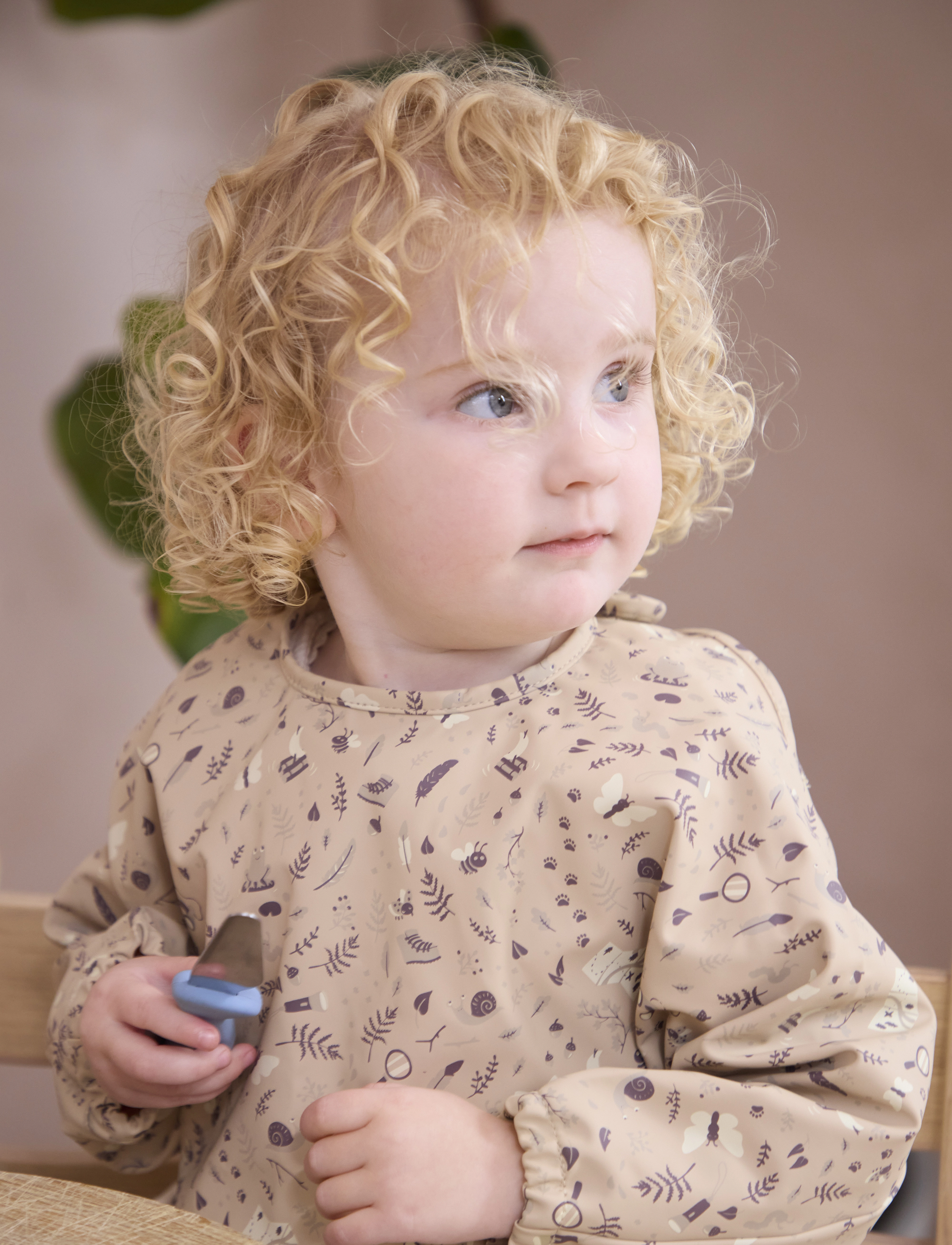Filibabba - Hagesmæk m. ærmer - Little Wonders - beige - 4