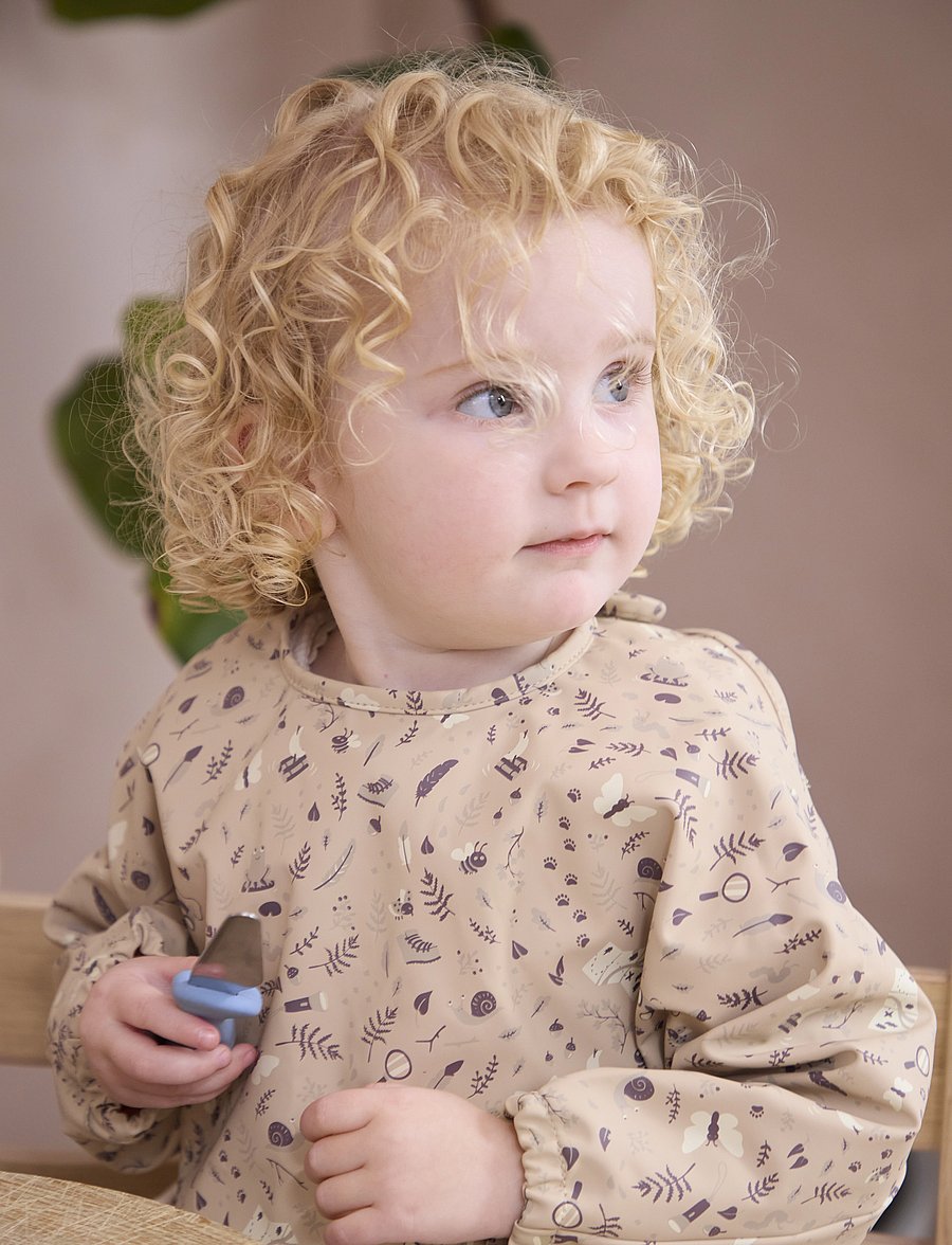 Filibabba - Hagesmæk m. ærmer - Little Wonders - beige - 4