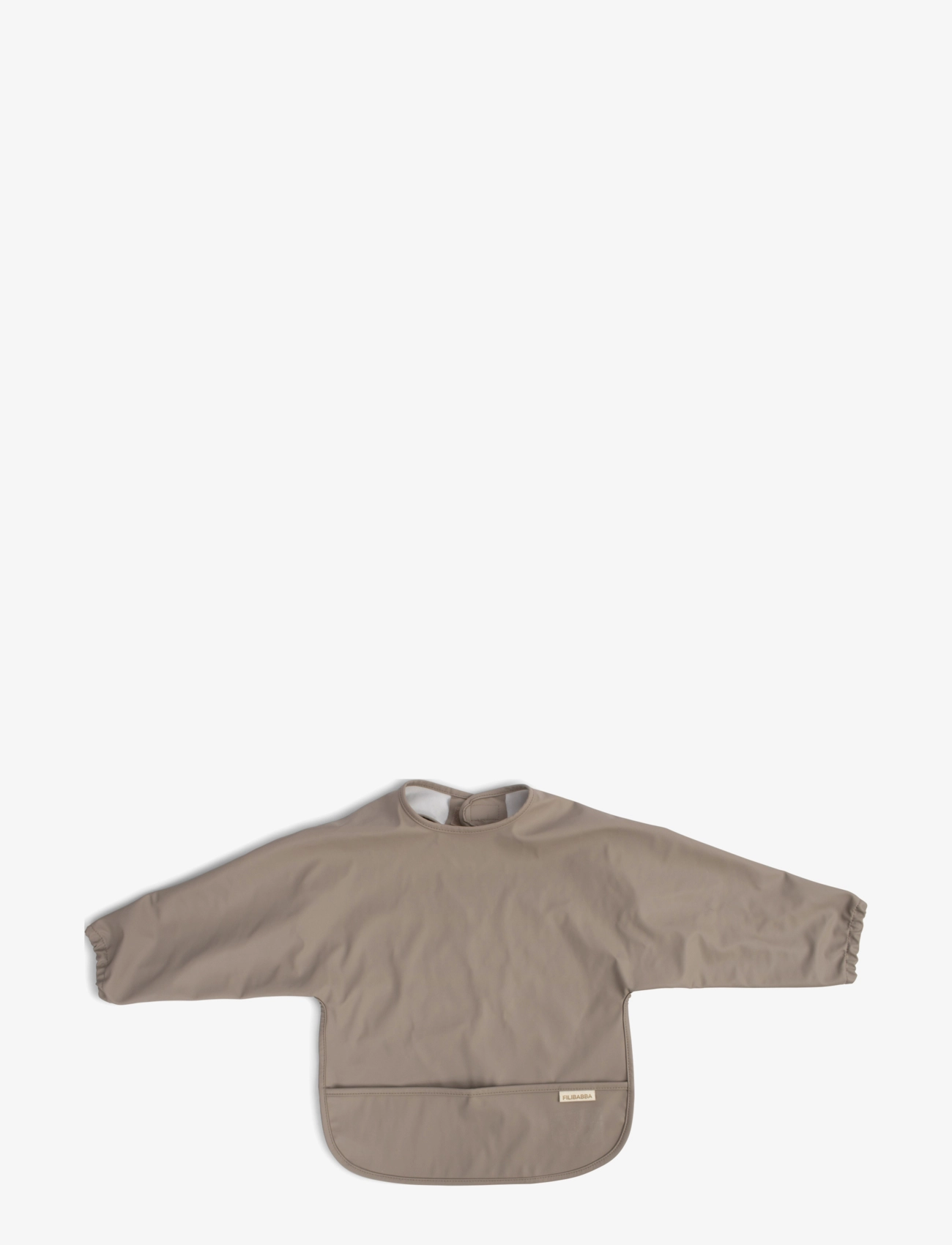 Filibabba - Hagesmæk m. ærmer - Warm Grey - long sleeve bibs - beige - 3