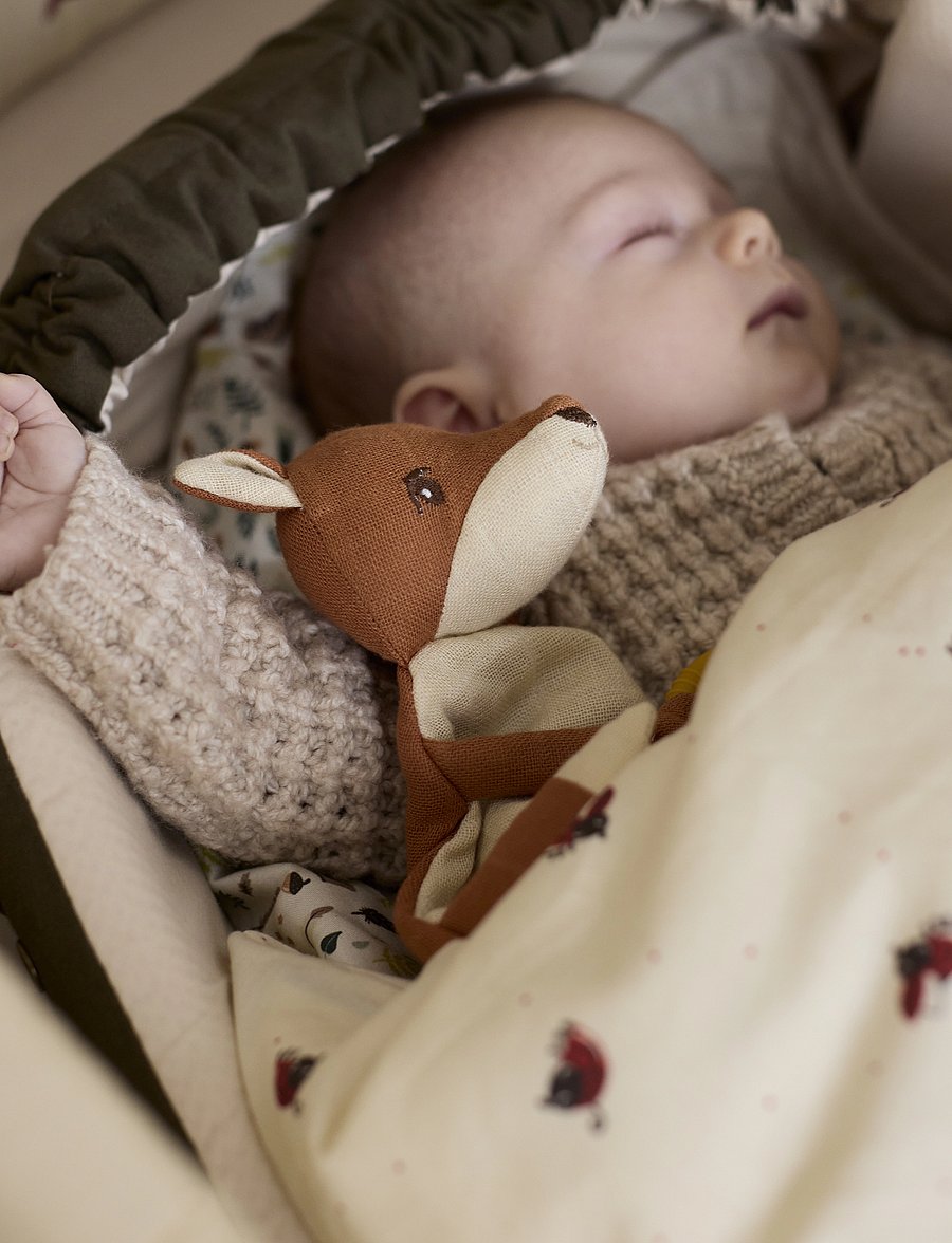 Filibabba - Nusseklud med bidering - Ræven Freya - beige - 1