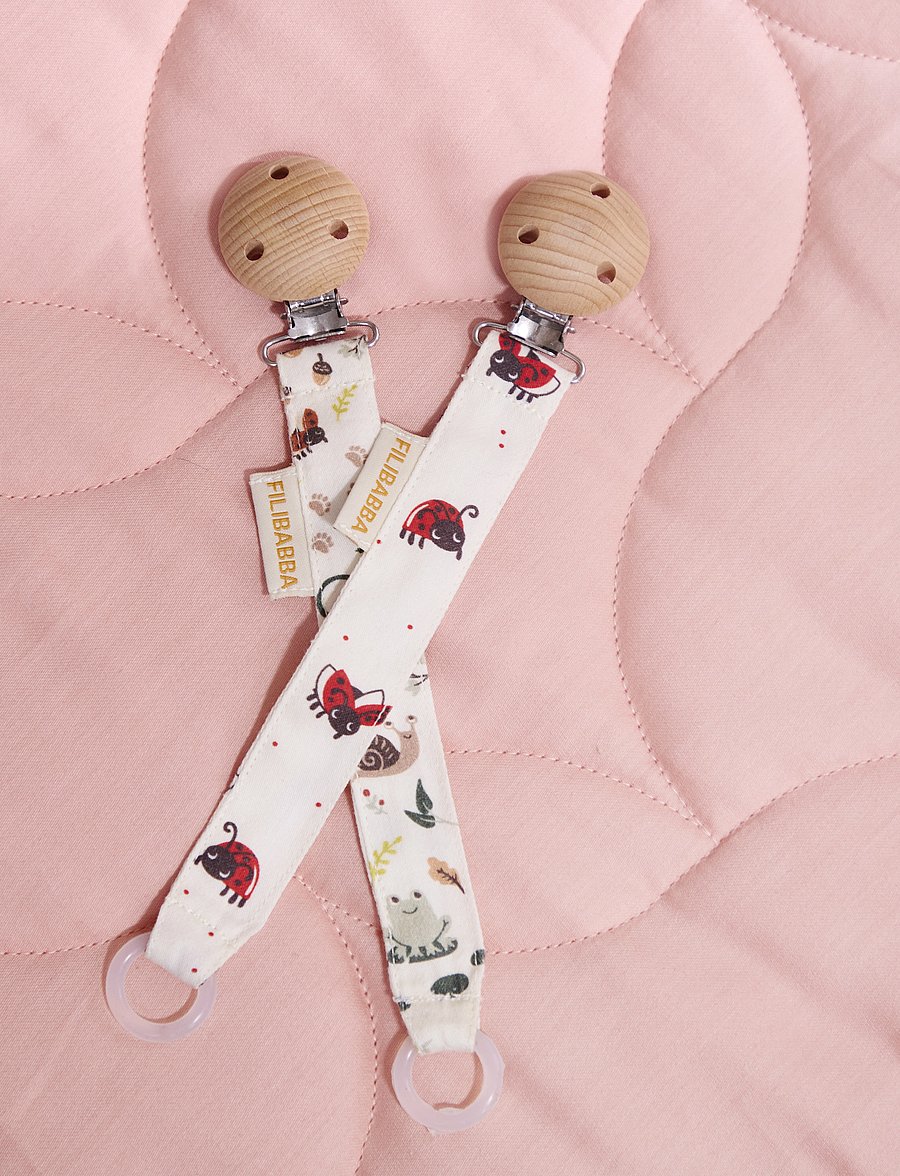 Filibabba - Suttesnor - Little Wonders - schnullerband - white - 0