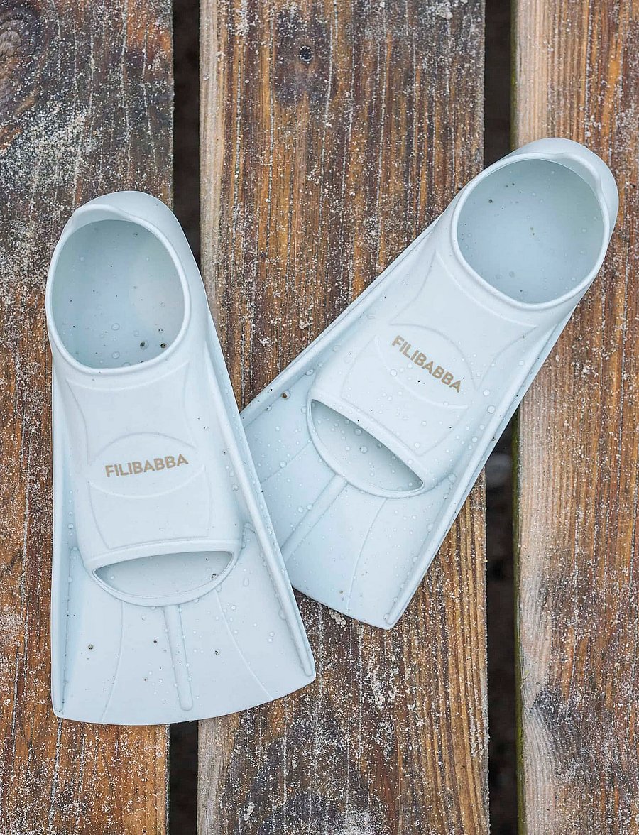 Filibabba - Svømmefødder str. 24-26 - Pearl Blue - blue - 0