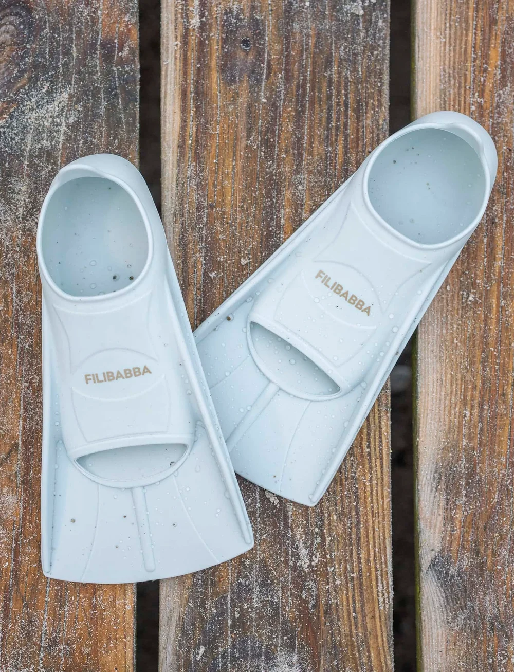 Filibabba - Svømmefødder str. 27-29 - Pearl Blue - simutrustning - blue - 0