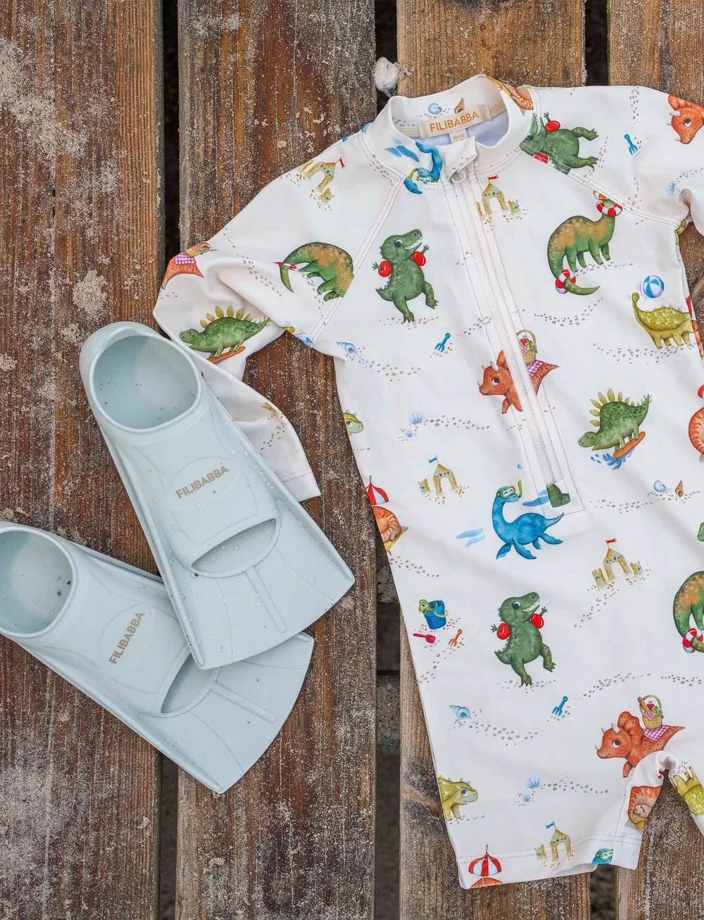 Filibabba - Svømmefødder str. 27-29 - Pearl Blue - simutrustning - blue - 5