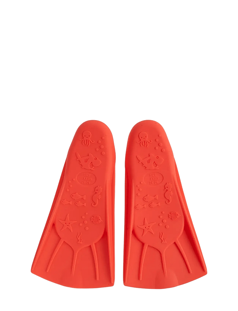 Filibabba - Svømmefødder str. 24-26 - Warm Red - uintitarvikkeet - red - 2