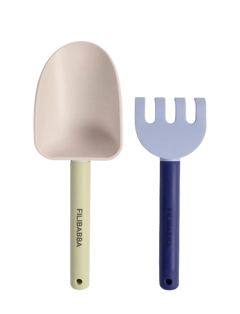 Filibabba - Strandsæt med skovl og rive - Blue Mix - badespielzeug - multi coloured - 0