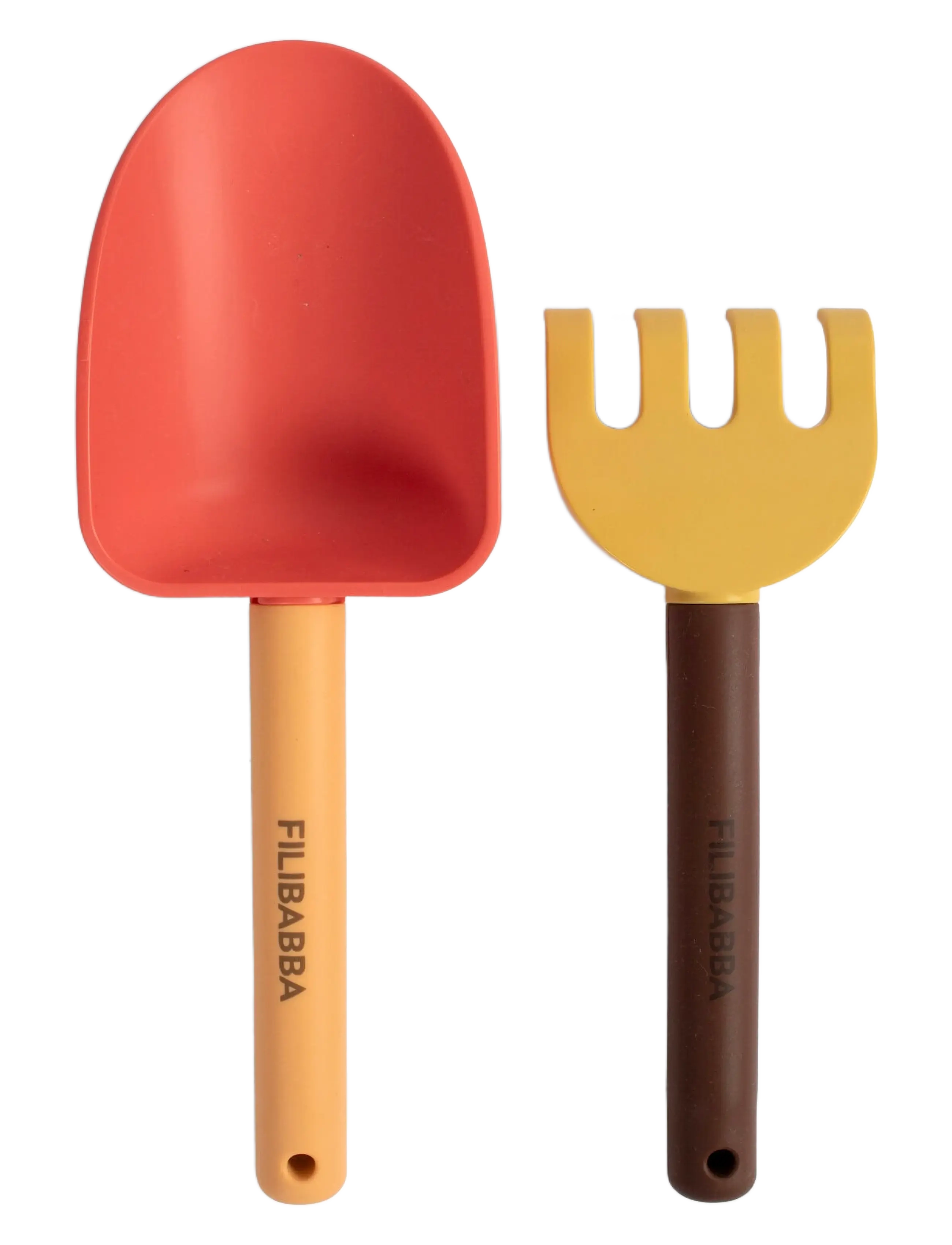 Filibabba Strandsæt med skovl og rive - Peach Mix - Julklappar till barn - MULTI COLOURED / red