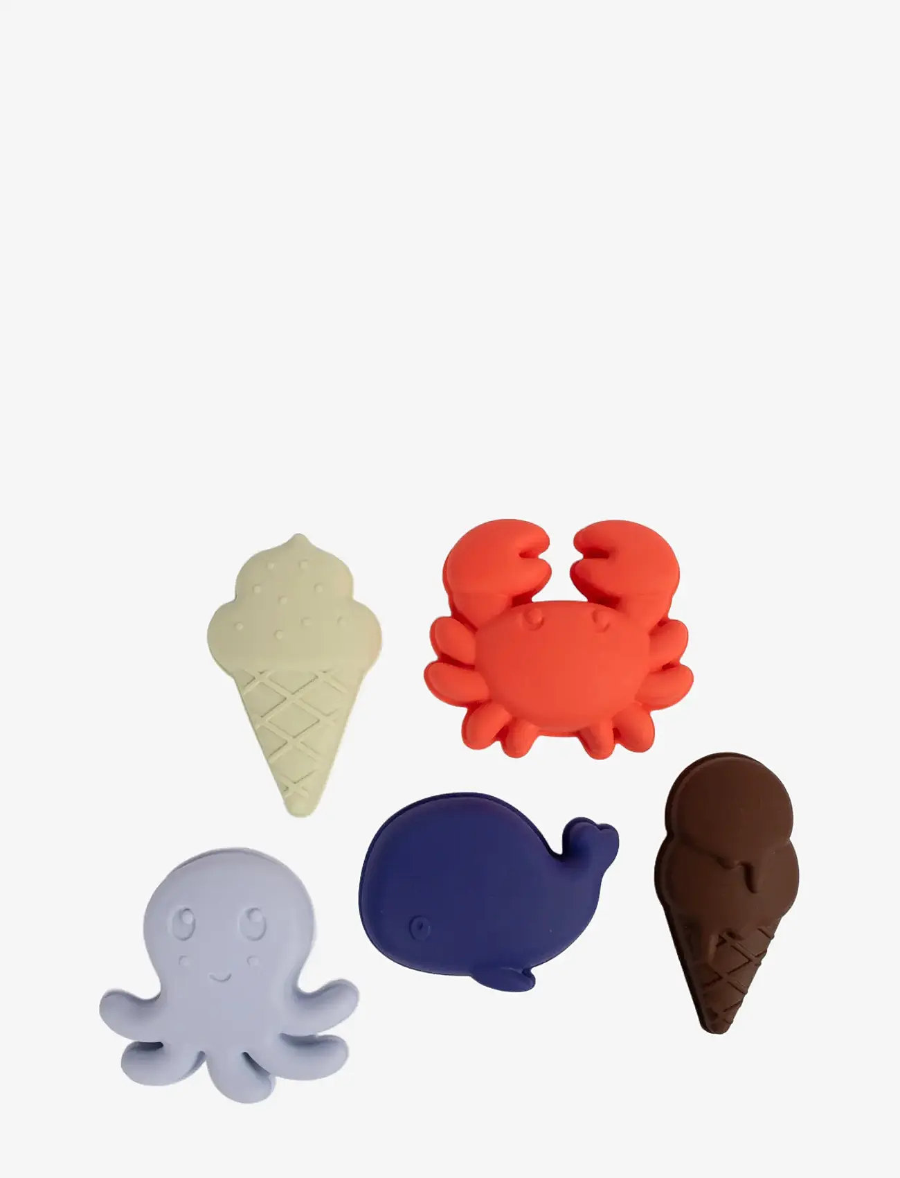 Filibabba - Silikone sandforme 5 stk. - Blue Mix - multi coloured - 1