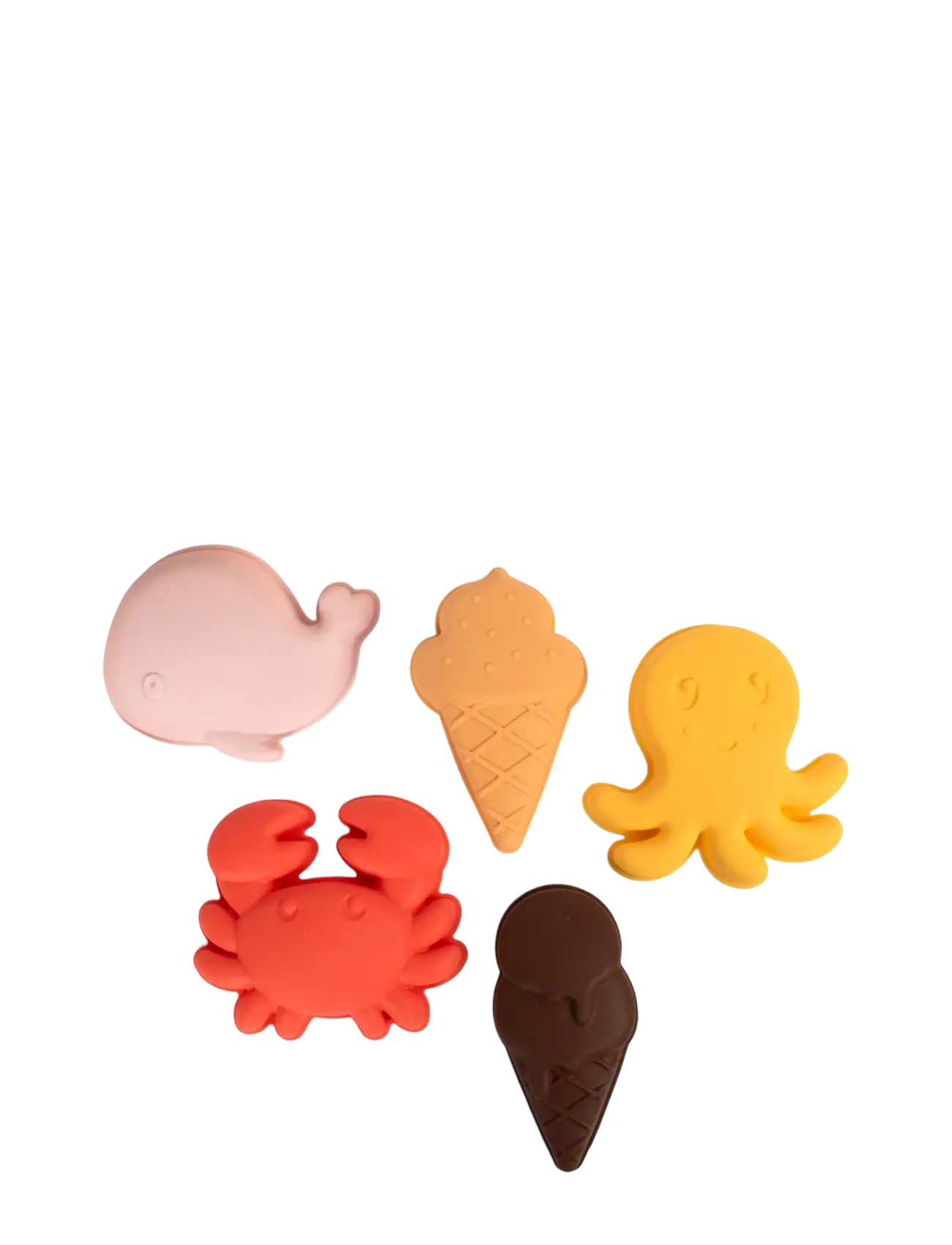 Filibabba - Silikone sandforme 5 stk. - Peach Mix - multi coloured - 1