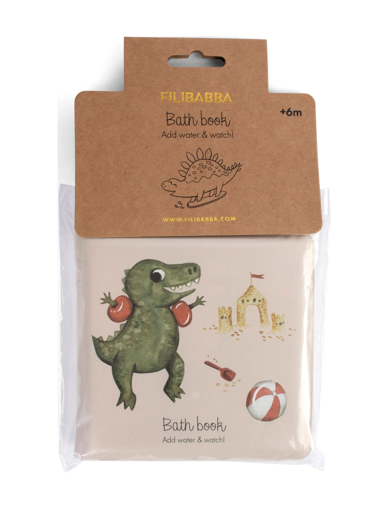 Filibabba - Bath book - Dino Beach - baby books - multicolor - 3