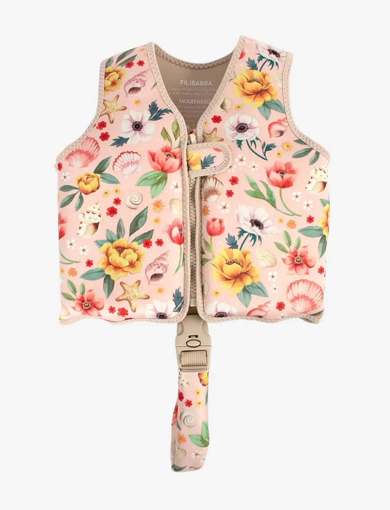 Filibabba - Svømmevest 1-2 år - Ocean Blossom - schwimmzubehör - pink - 1