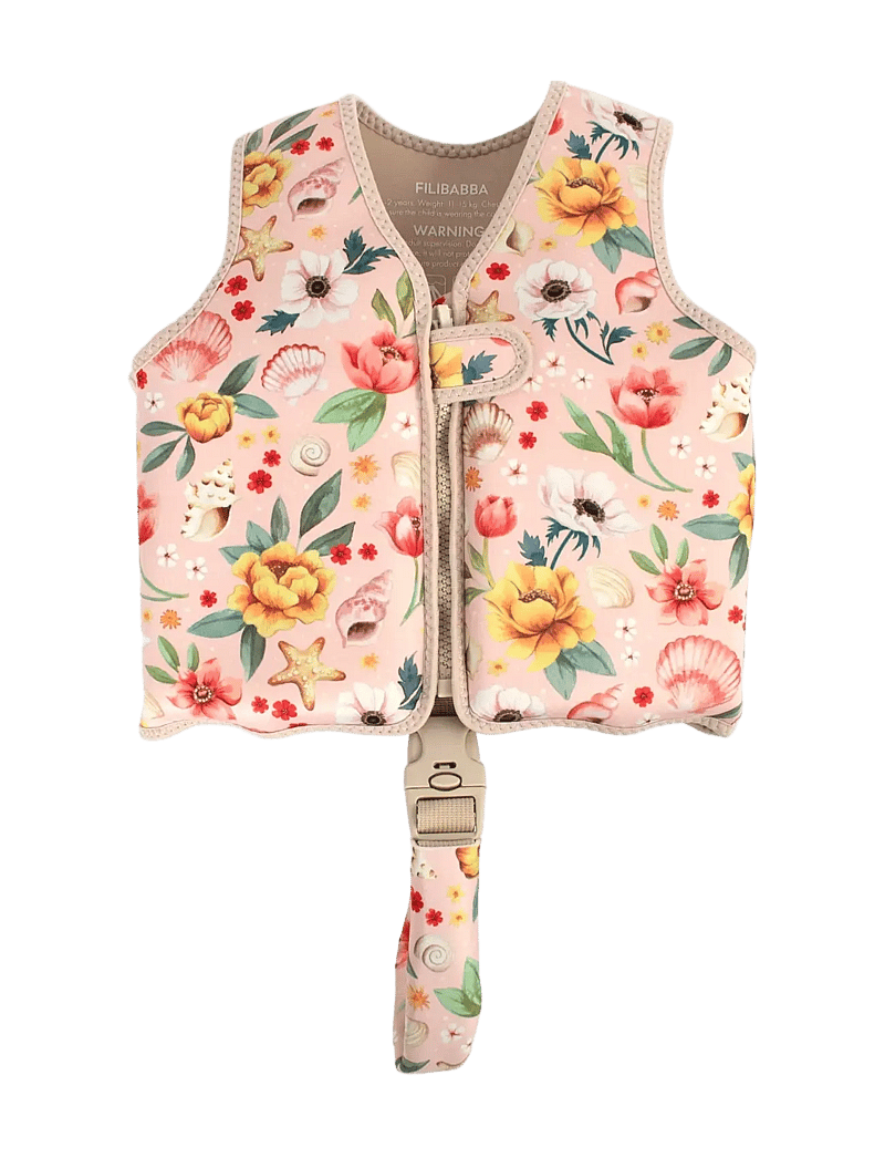 Filibabba - Svømmevest 1-2 år - Ocean Blossom - schwimmzubehör - pink - 1