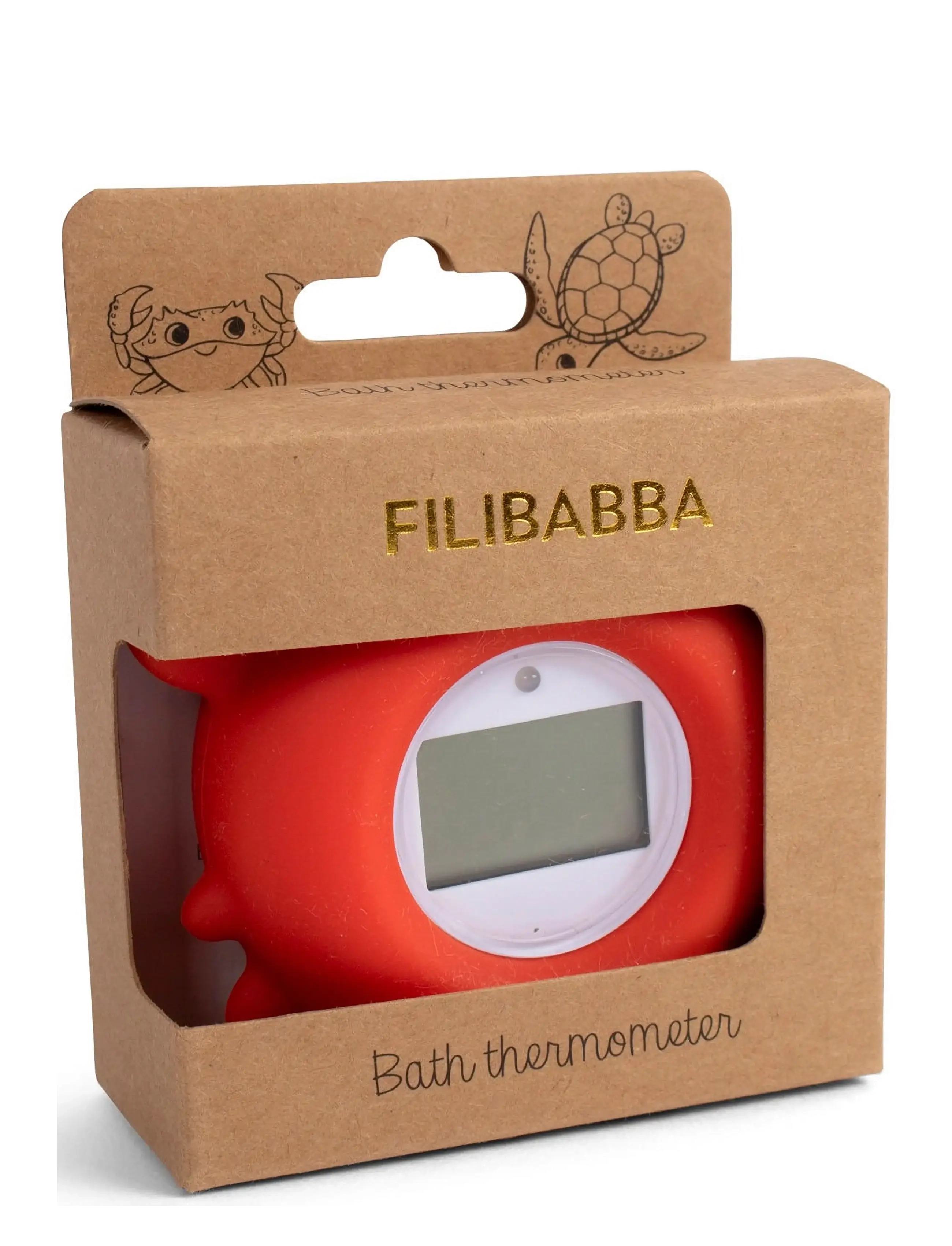 Filibabba - Bath thermometer - Crab - badewannen & zubehör - red - 2
