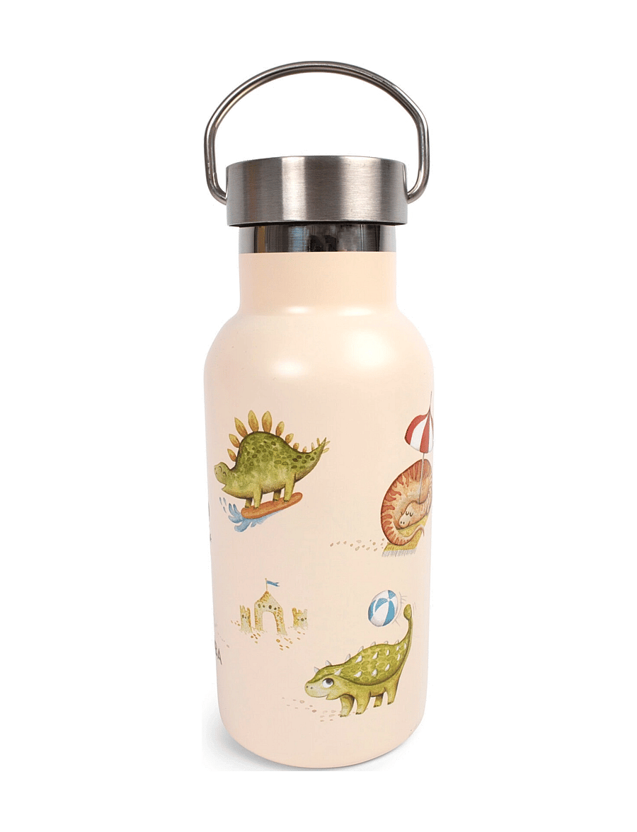 Filibabba - Stainless steel water bottle - Dino Beach - beige - 2