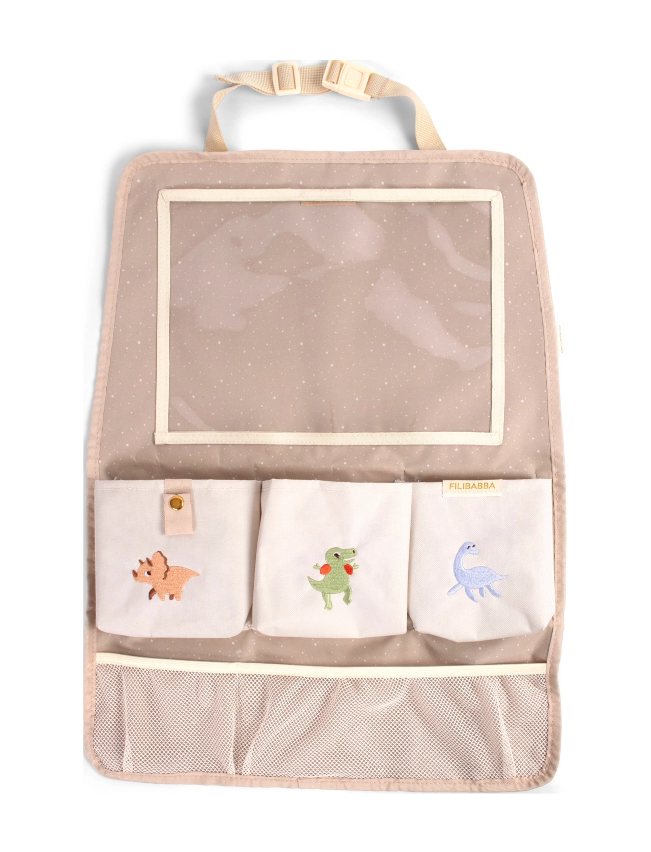 Filibabba - Backseat organizer - Dino beach - rose - 1