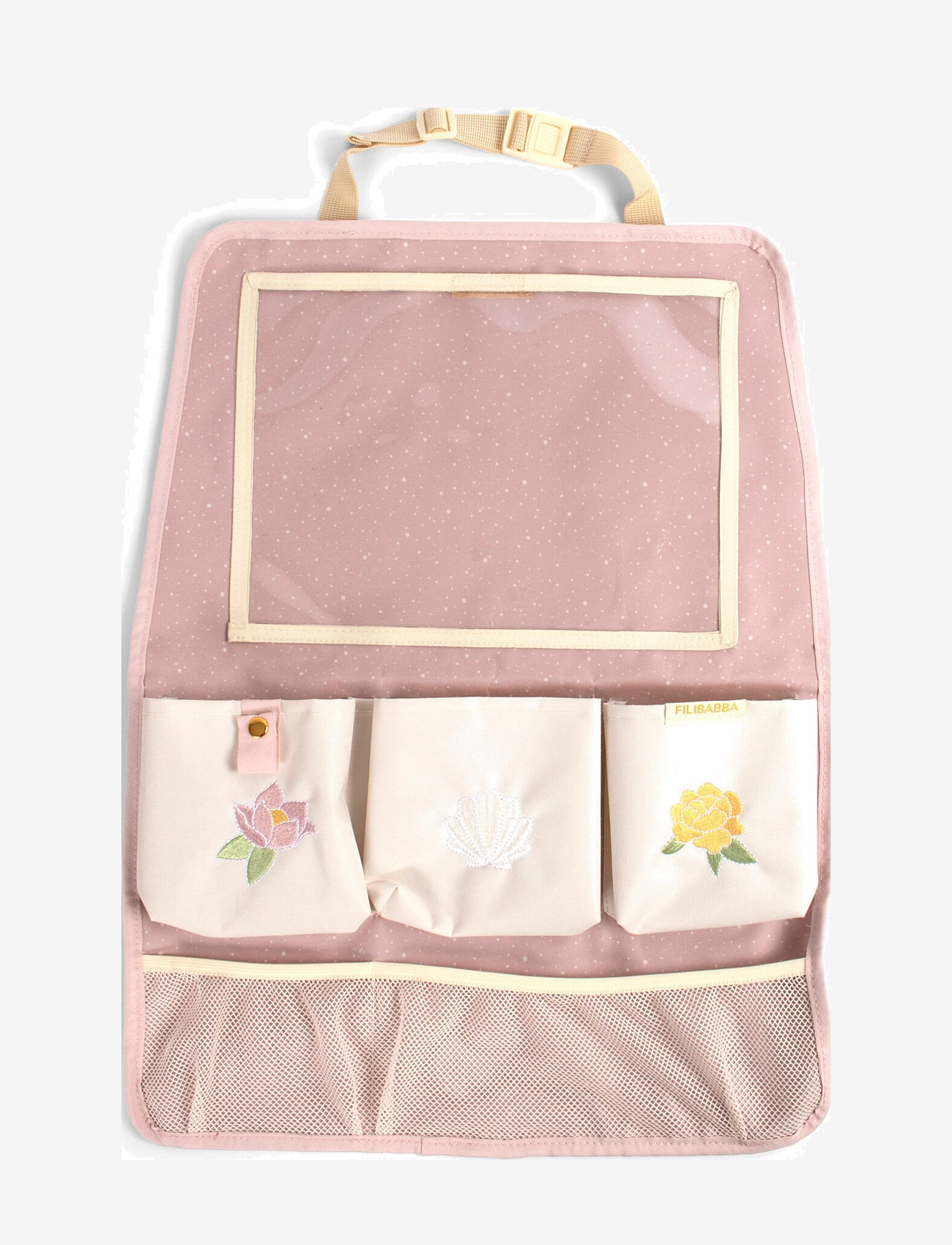 Filibabba - Backseat organizer - Ocean Blossom - resa med bebis - beige - 1