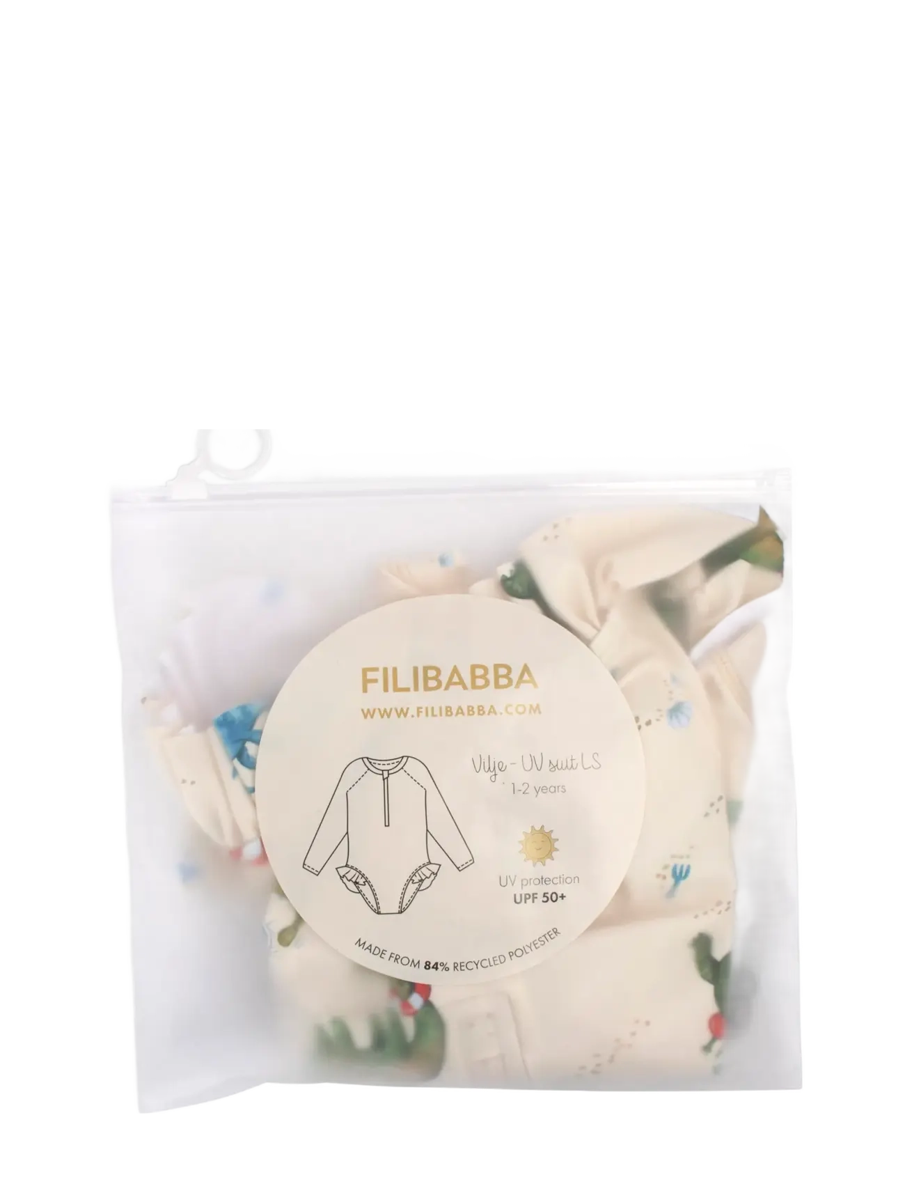 Filibabba - Vilje – UV-dragt 1-2 år – Dino Beach - iepirkties pēc vecuma - beige - 3