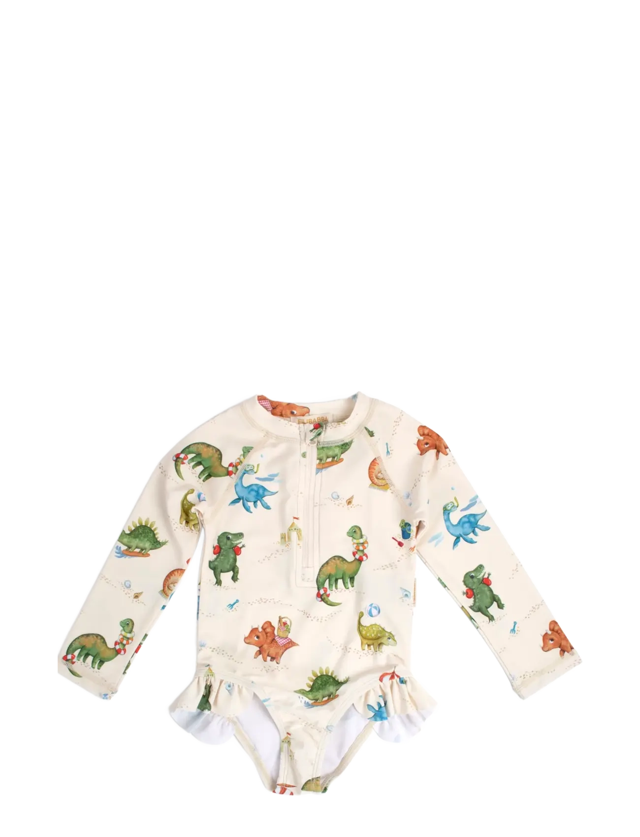 Filibabba - Vilje – UV-dragt 3-4 år – Dino Beach - beige - 1