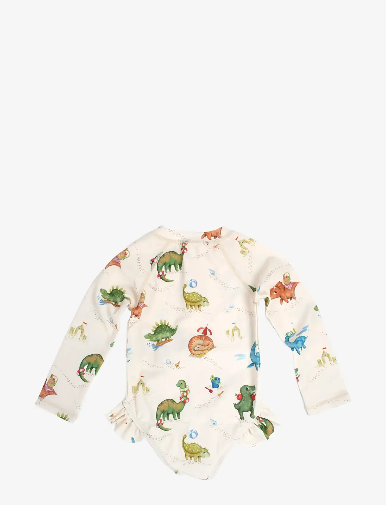Filibabba - Vilje – UV-dragt 3-4 år – Dino Beach - badedragter - beige - 2
