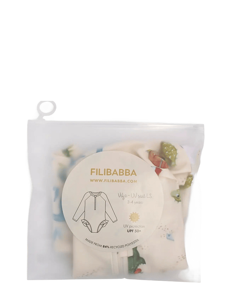 Filibabba - Vilje – UV-dragt 3-4 år – Dino Beach - beige - 3