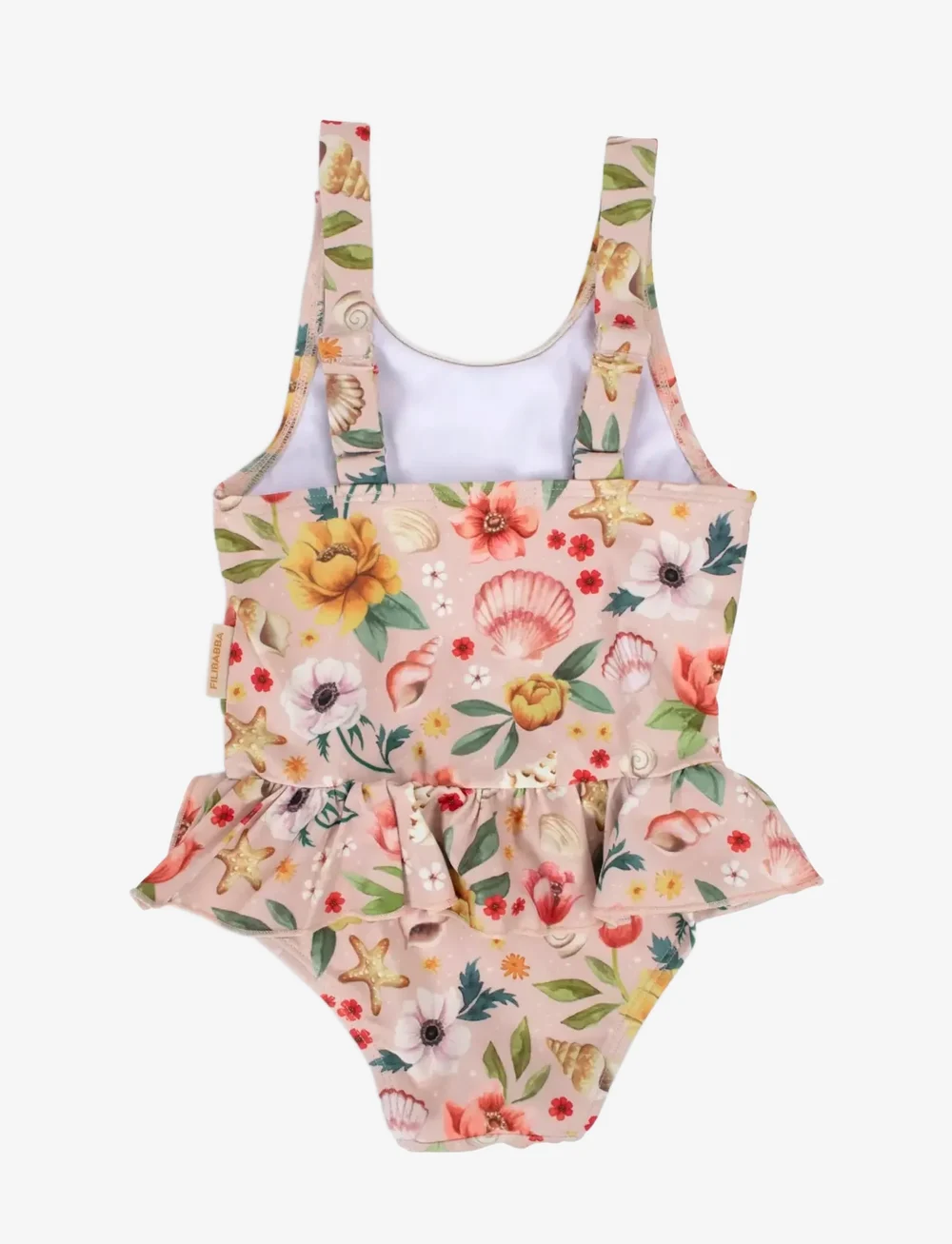 Filibabba - Eva – Badedragt 1-2 år – Ocean Blossom - baddräkter - pink - 2