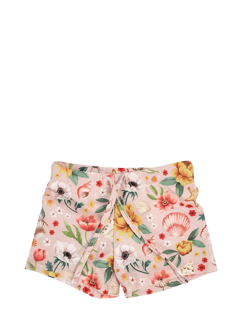 Filibabba - Orla – Badeshorts 1-2 år – Ocean Blossom - badehosen - pink - 1