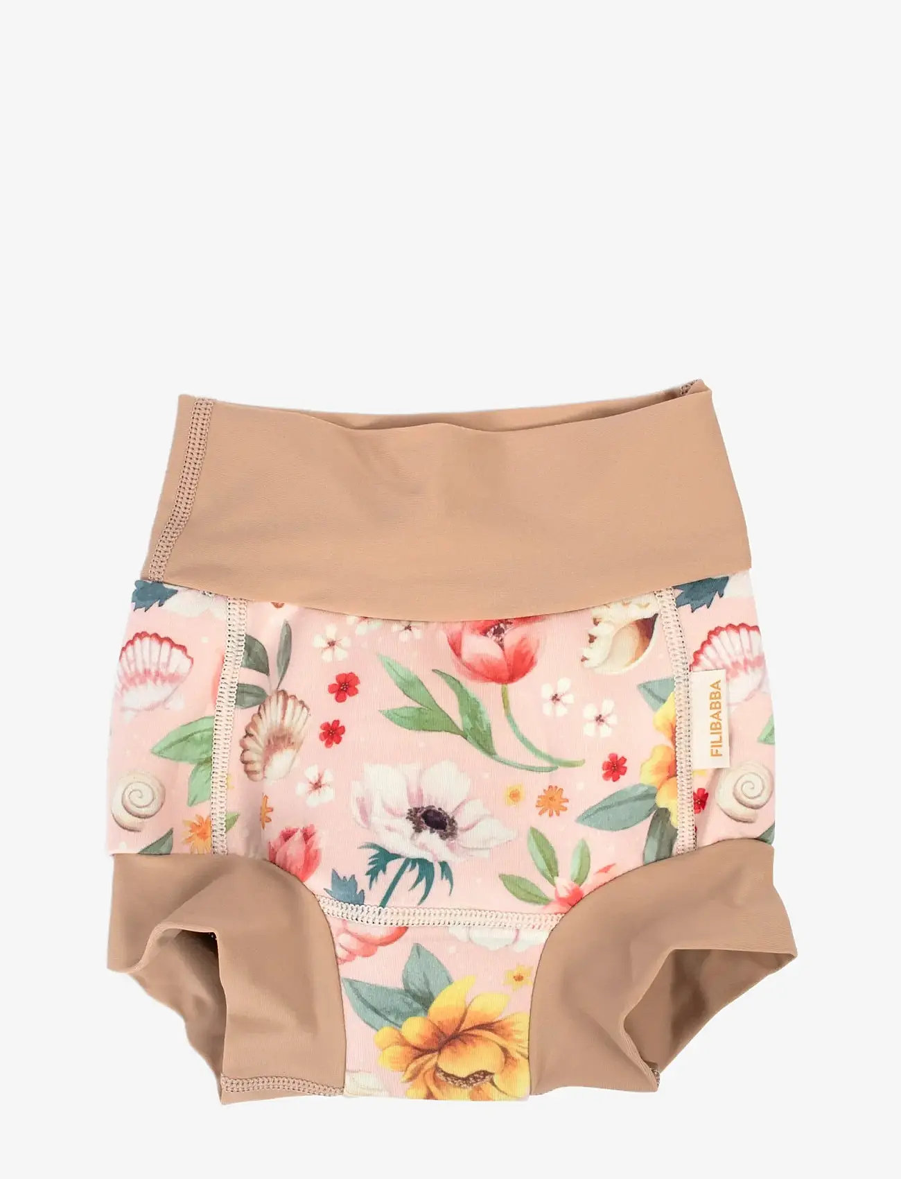 Filibabba - Lucca – Blebadebukser 1-2 år – Ocean Blossom - swim diapers - pink - 1