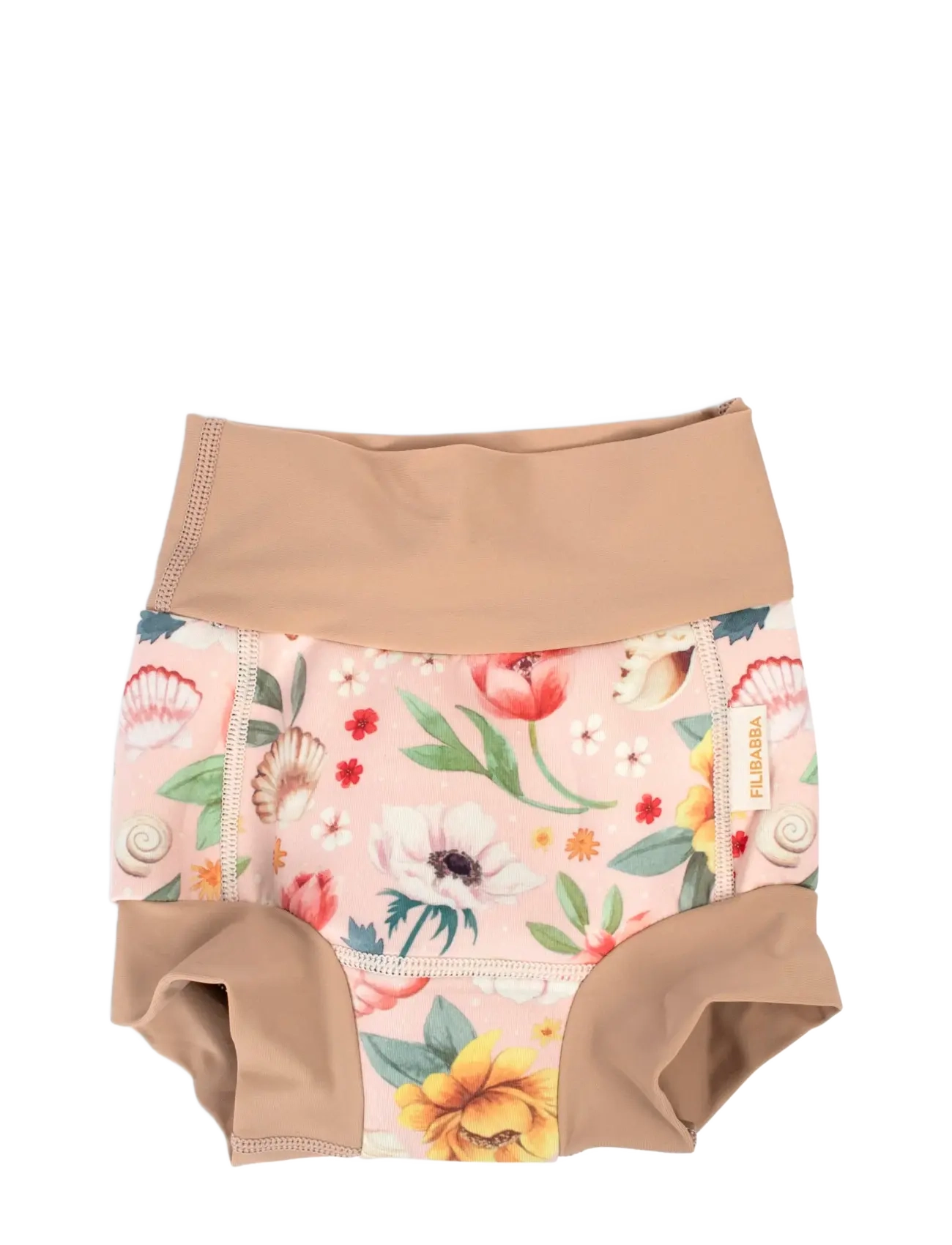 Filibabba Lucca – Blebadebukser 1-2 år – Ocean Blossom - 4 for 3 - PINK / pink/rose