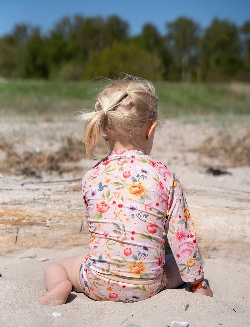 Filibabba - Lucca – Blebadebukser 1-2 år – Ocean Blossom - svømmebleier - pink - 4
