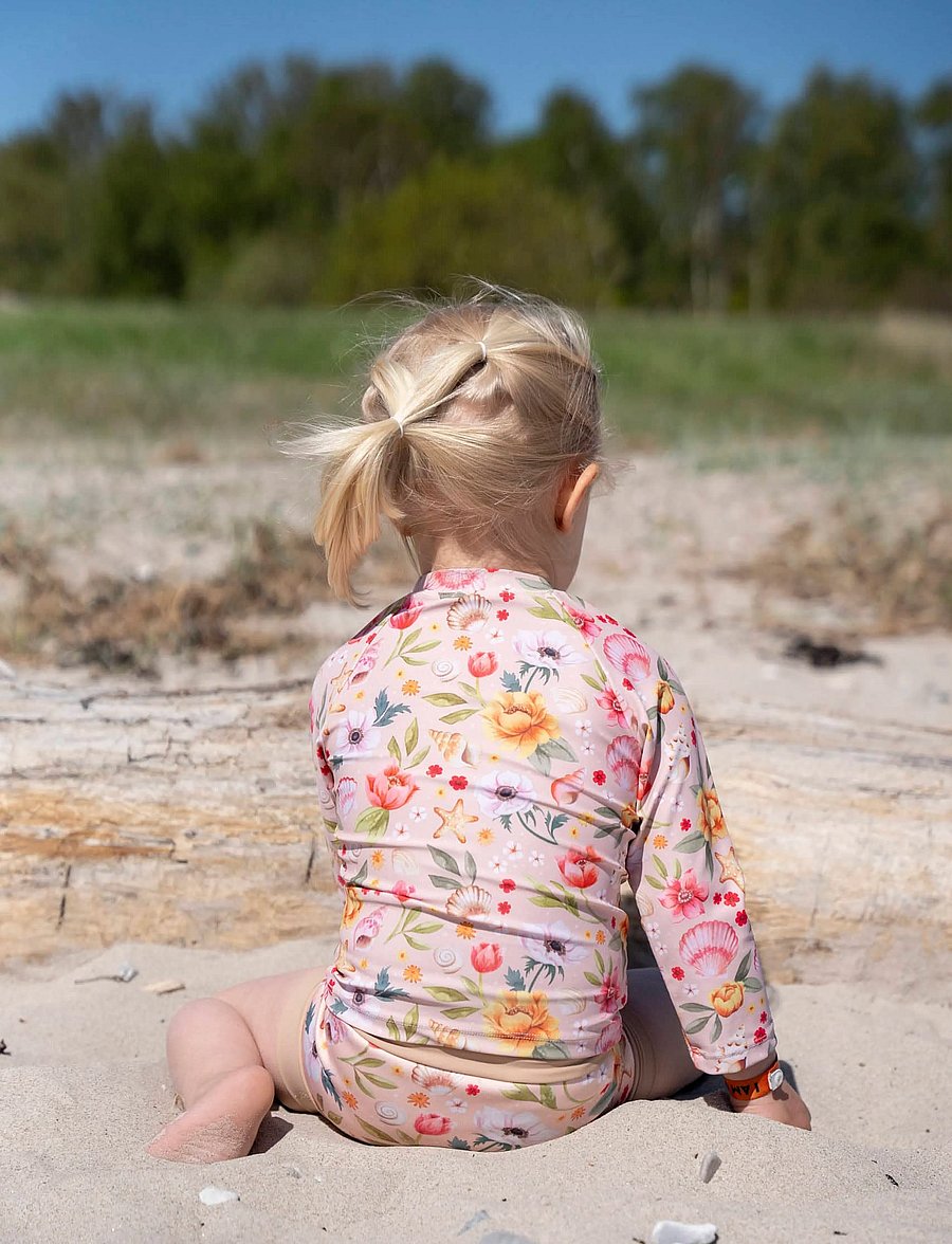 Filibabba - Lucca – Blebadebukser 1-2 år – Ocean Blossom - plaukiojimo sauskelnės - pink - 4