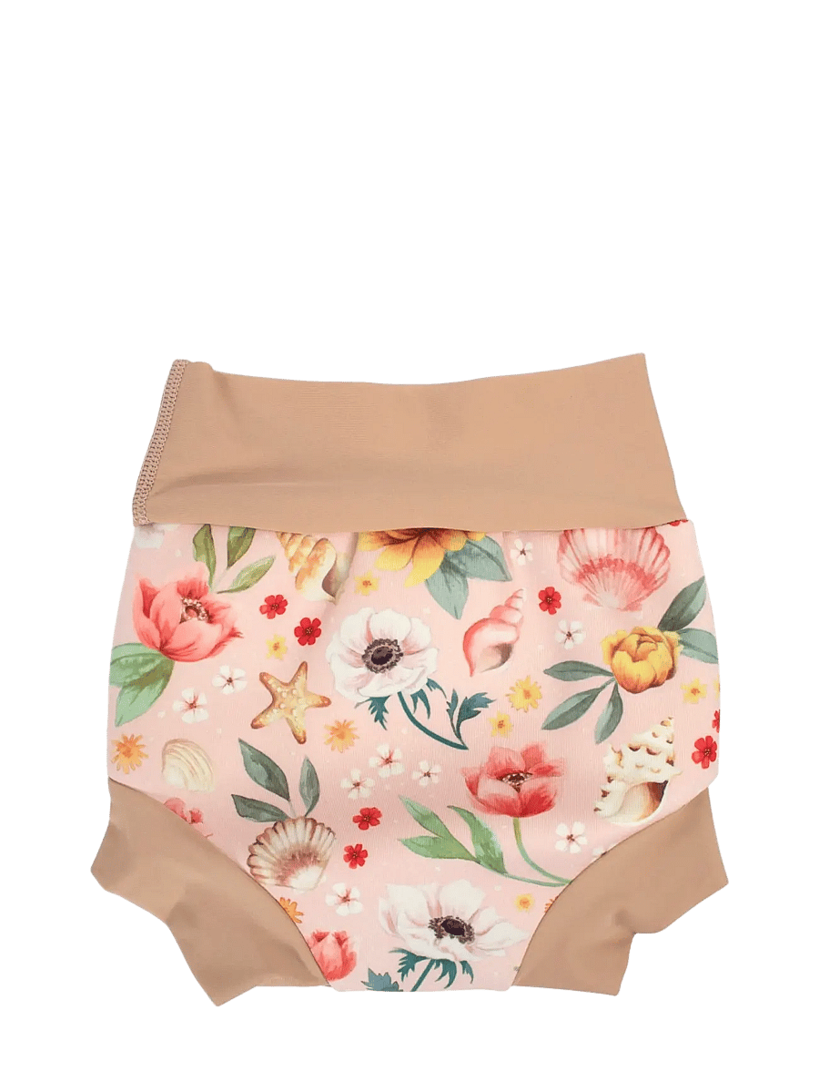 Filibabba - Lucca – Blebadebukser 1-2 år – Ocean Blossom - plaukiojimo sauskelnės - pink - 2
