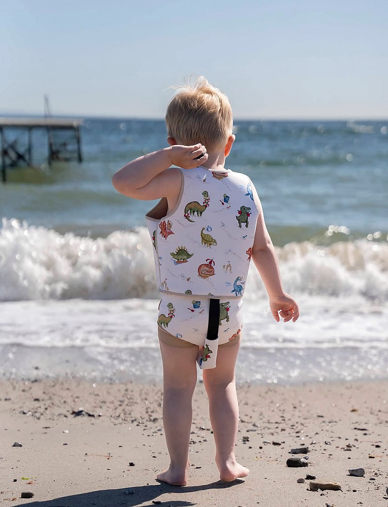 Filibabba - Lucca – Blebadebukser 1-2 år – Dino Beach - beige - 4